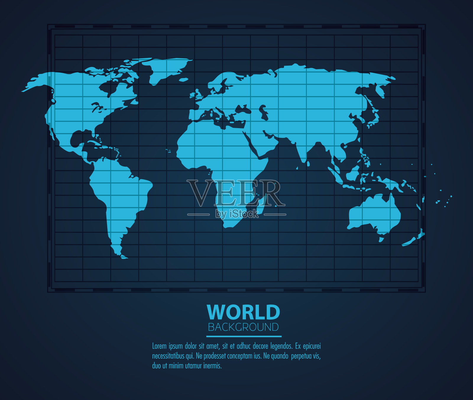 世界现代背景插画图片素材