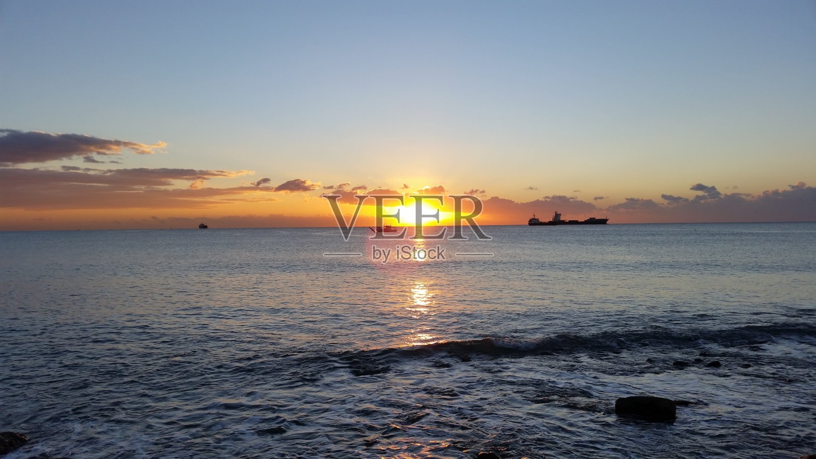 美丽的日落自然海景照片摄影图片