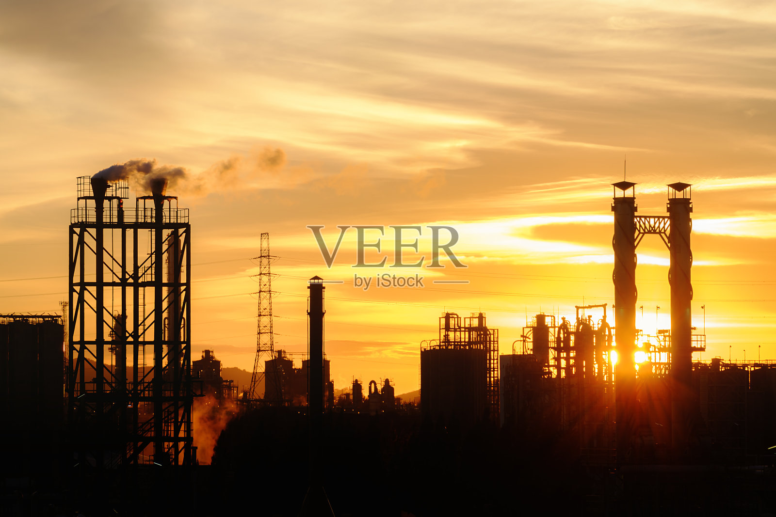 轮廓工业工厂照片摄影图片