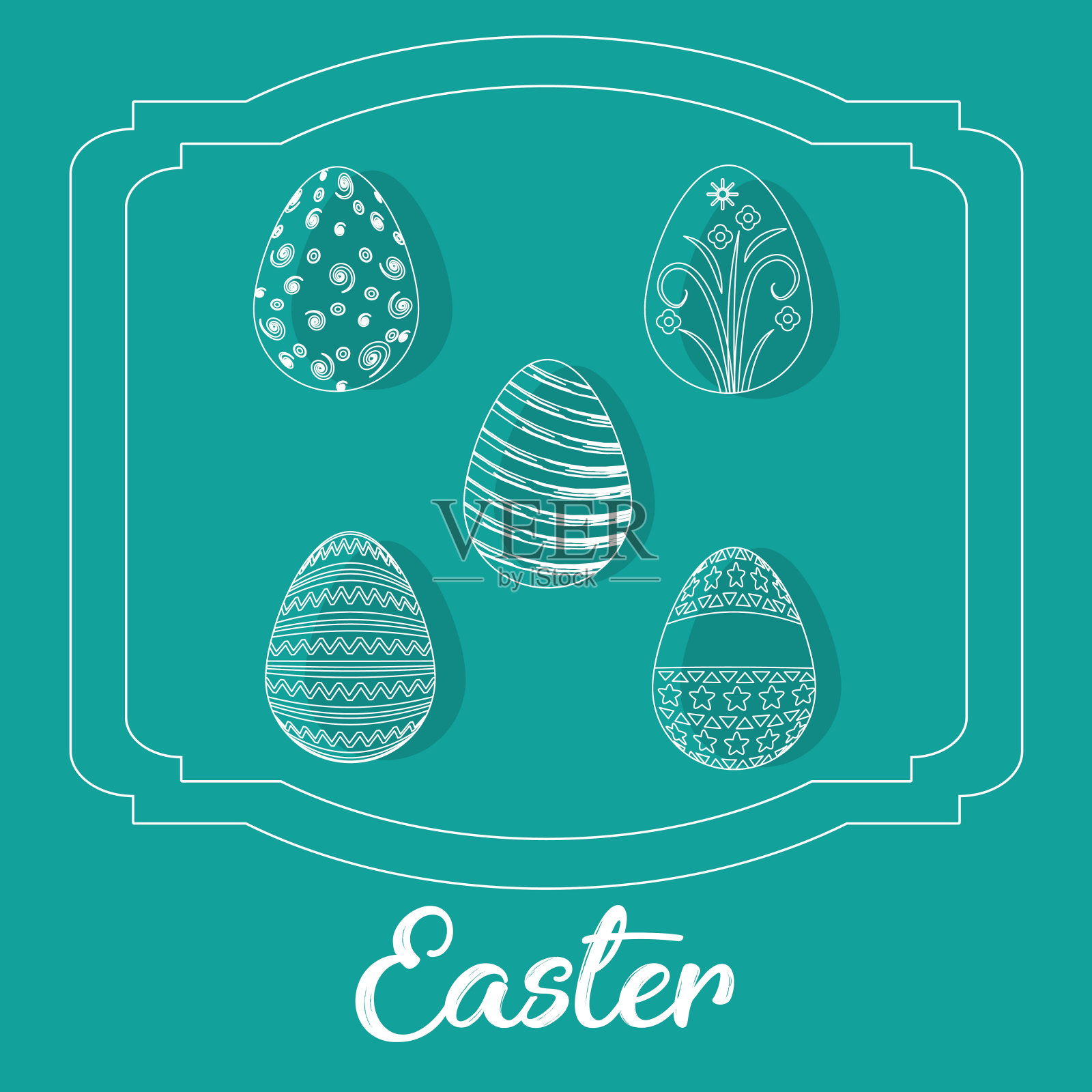 复活节快乐设计插画图片素材