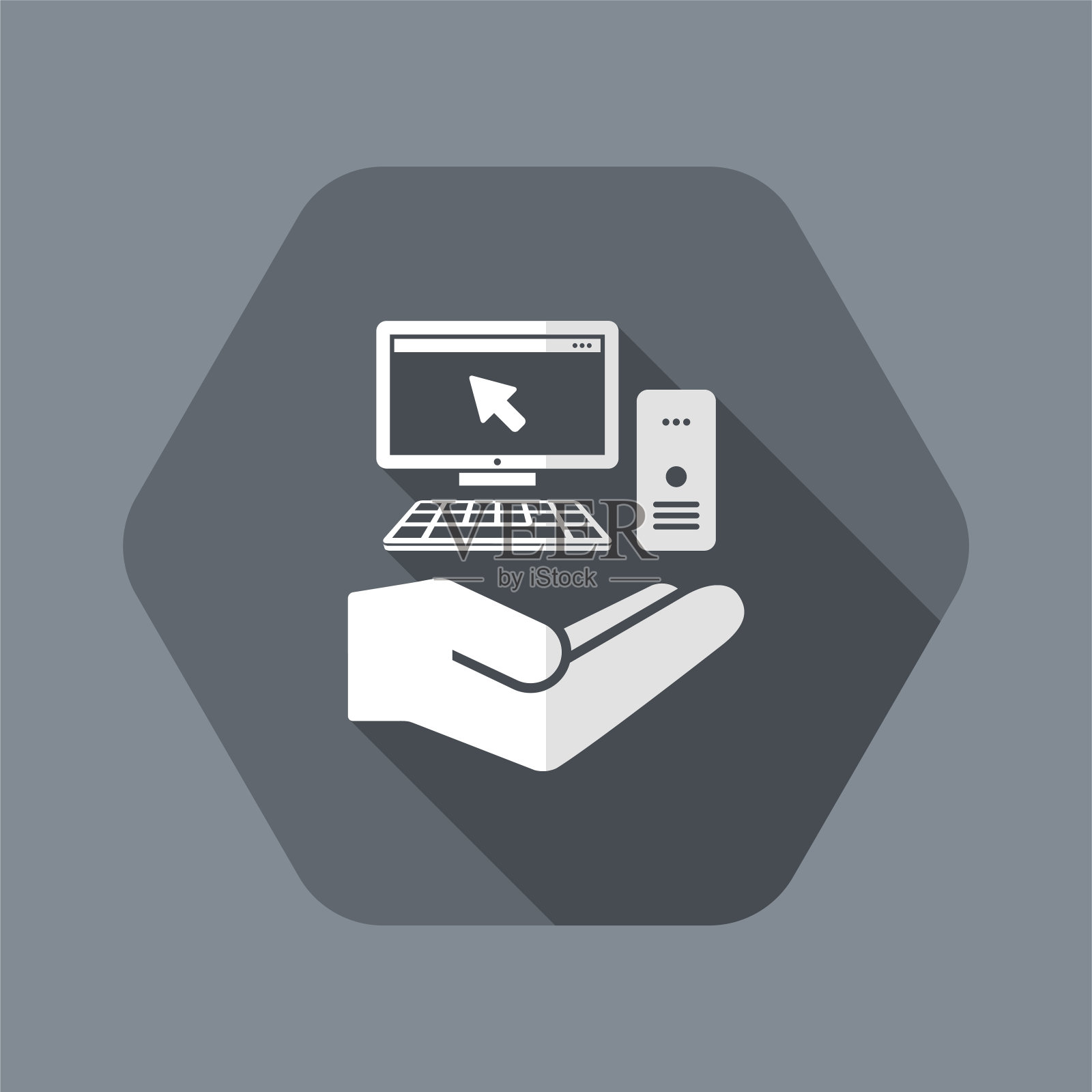 服务提供-计算机辅助-最小的图标设计元素图片