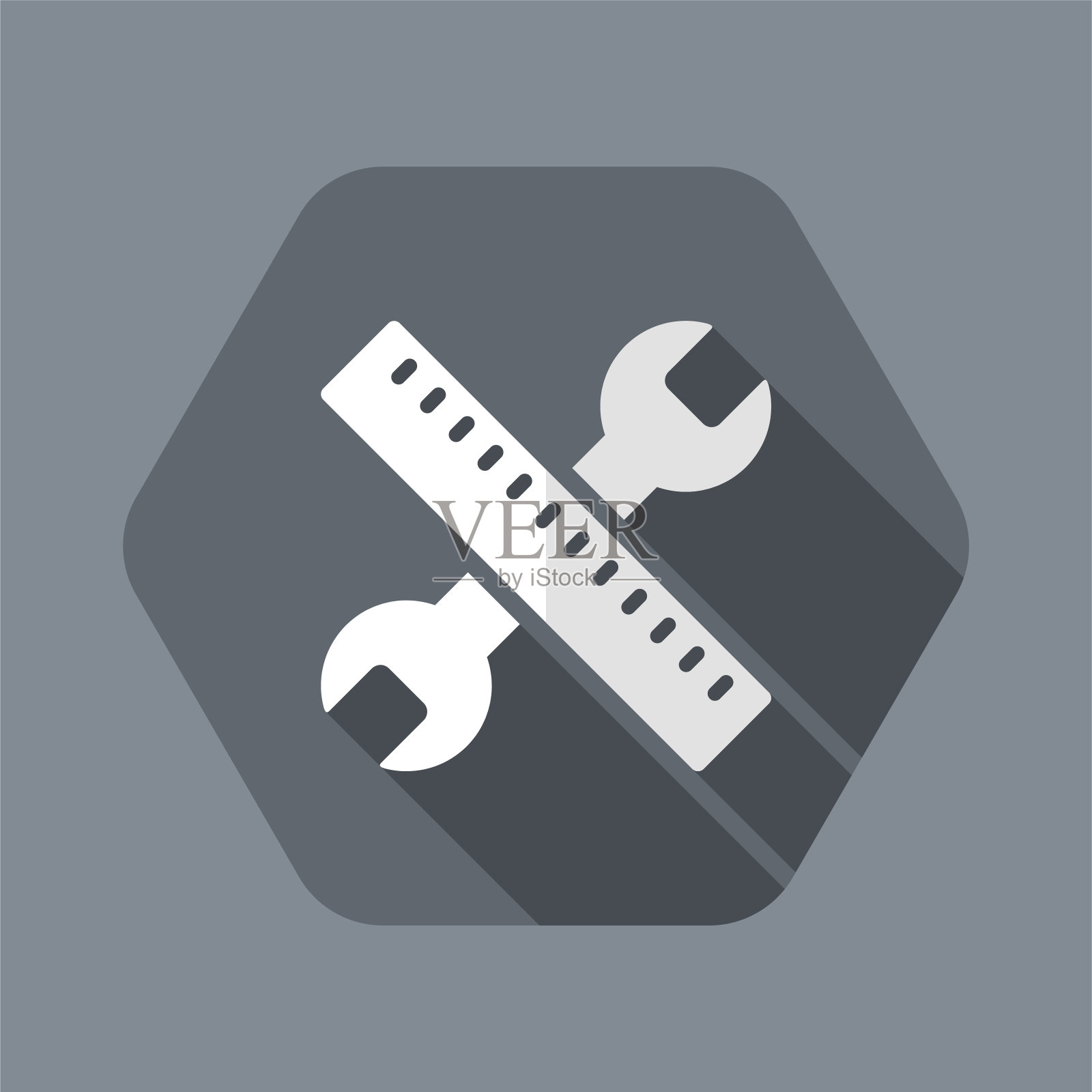 扳手和笔-设计项目-矢量网页平面图标插画图片素材