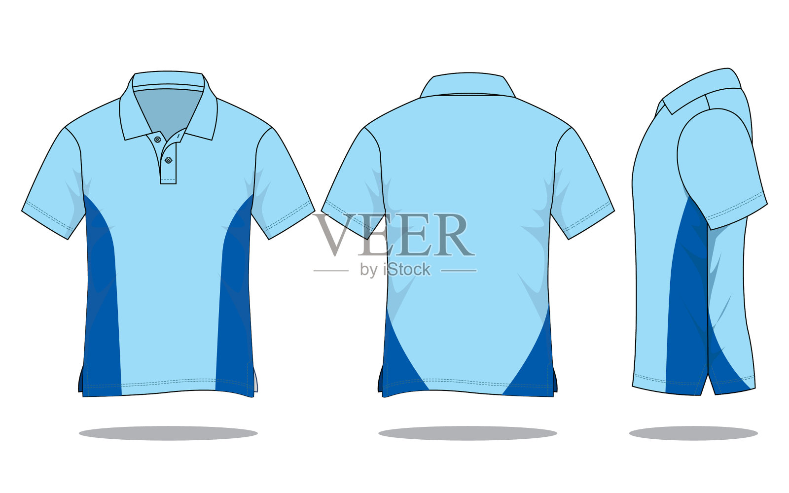 Polo衫设计矢量插画图片素材