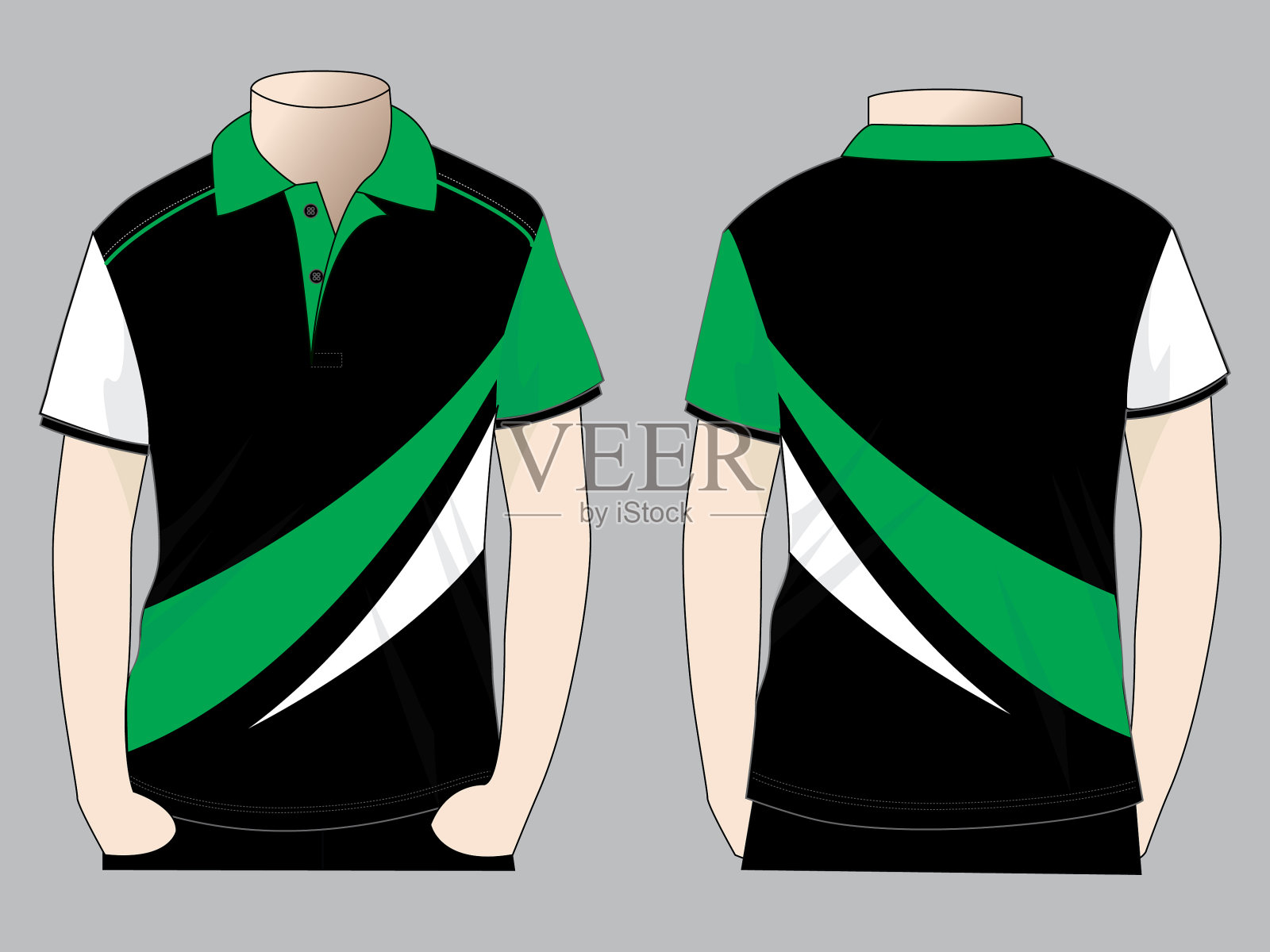 Polo衫设计矢量插画图片素材