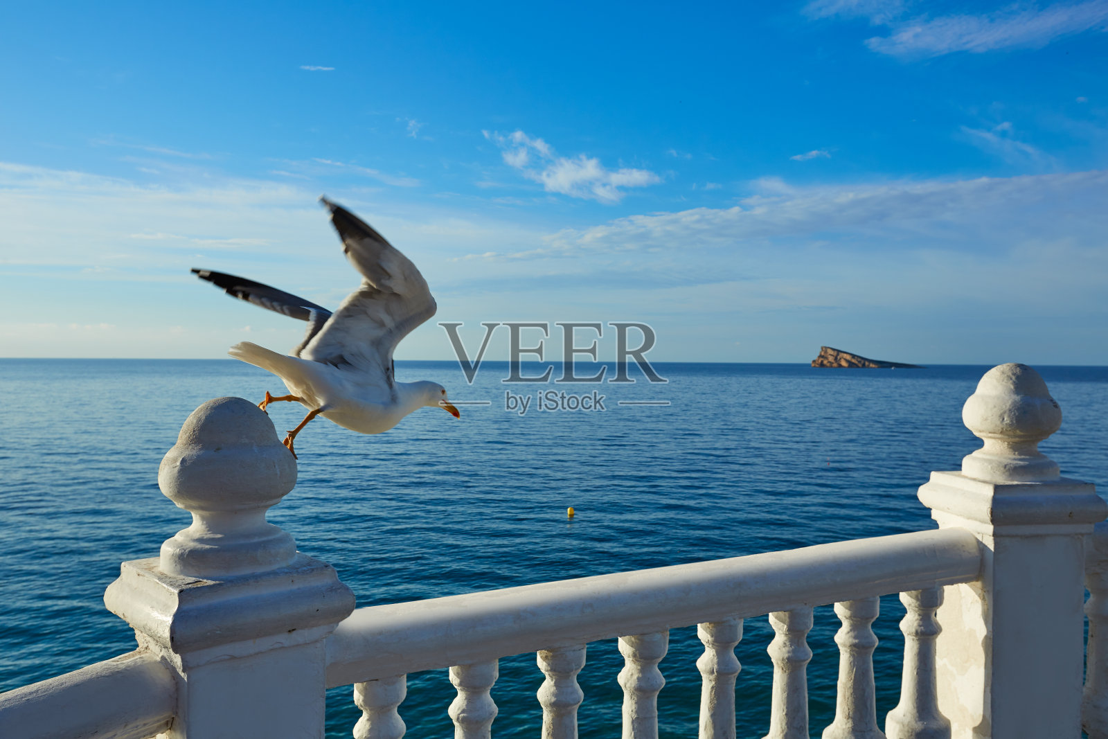 贝尼多姆城堡瞭望塔阿利坎特照片摄影图片