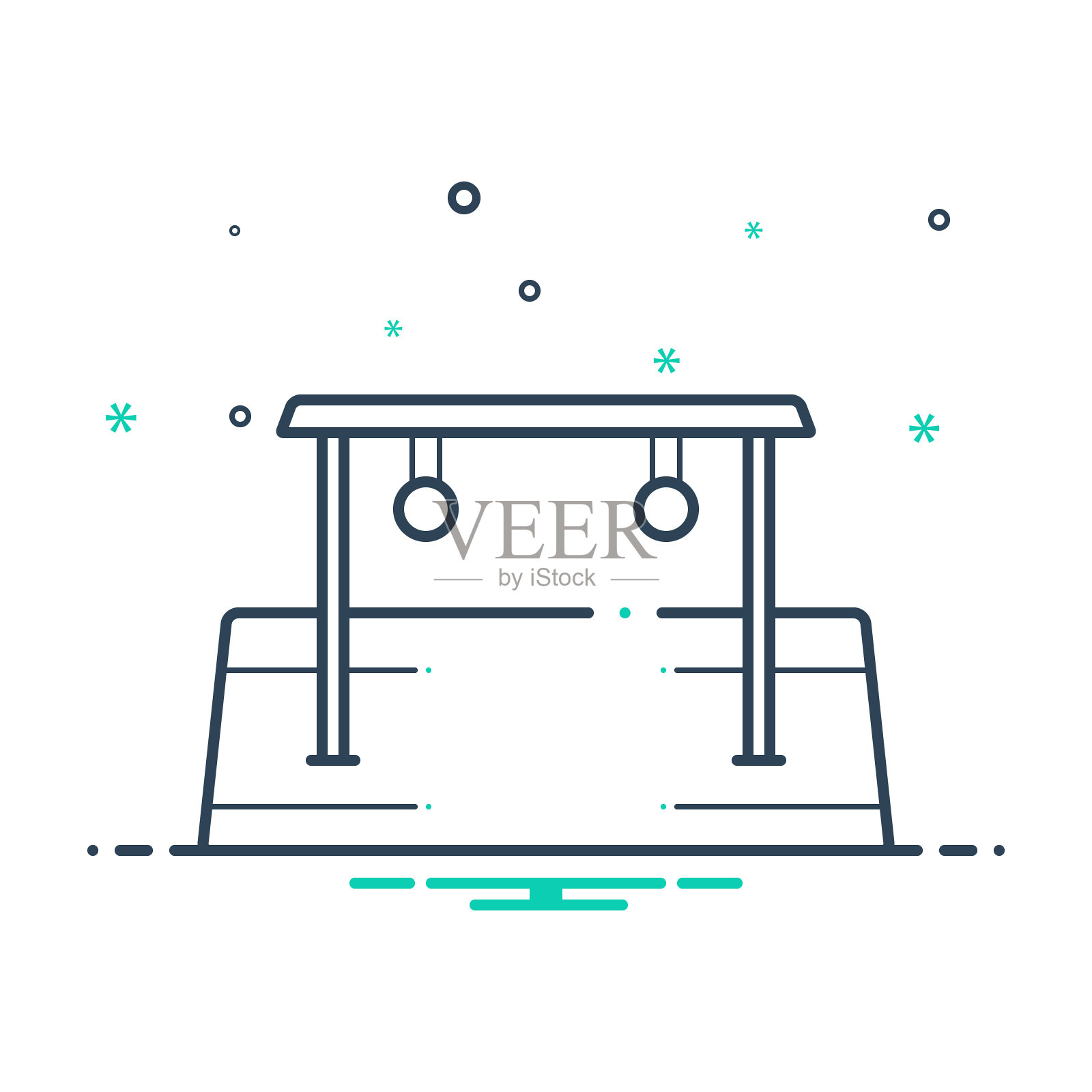 半圆插画图片素材