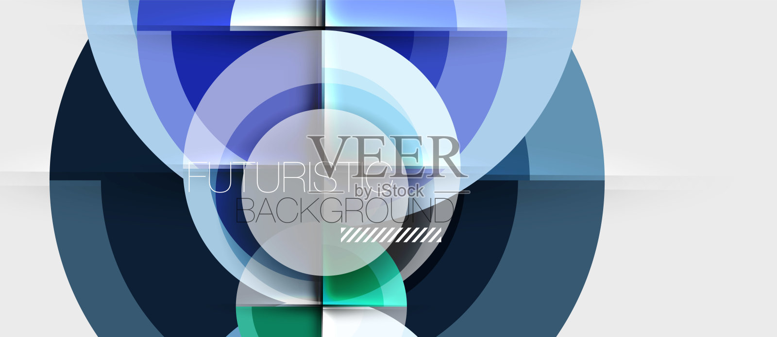 几何设计抽象背景-圆设计模板素材