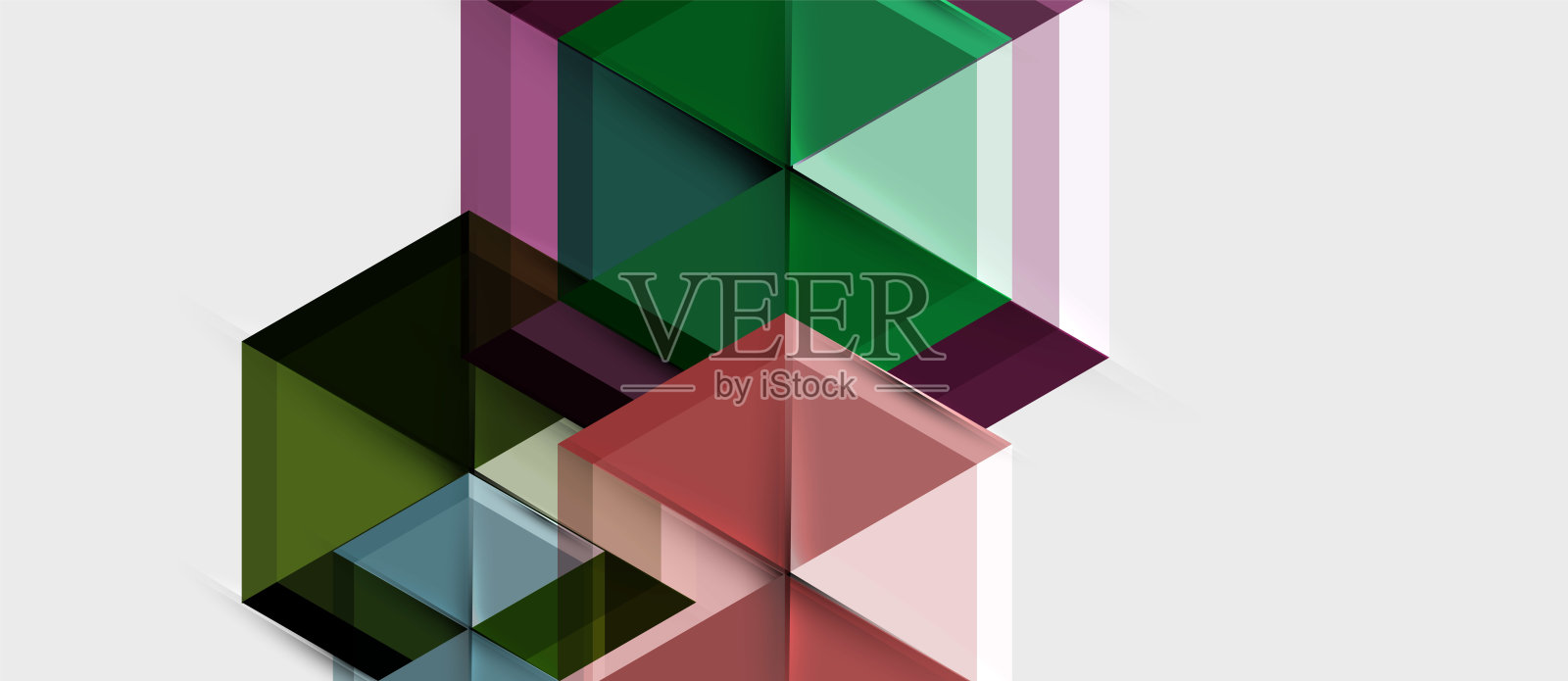 六边形抽象背景，几何现代模板插画图片素材