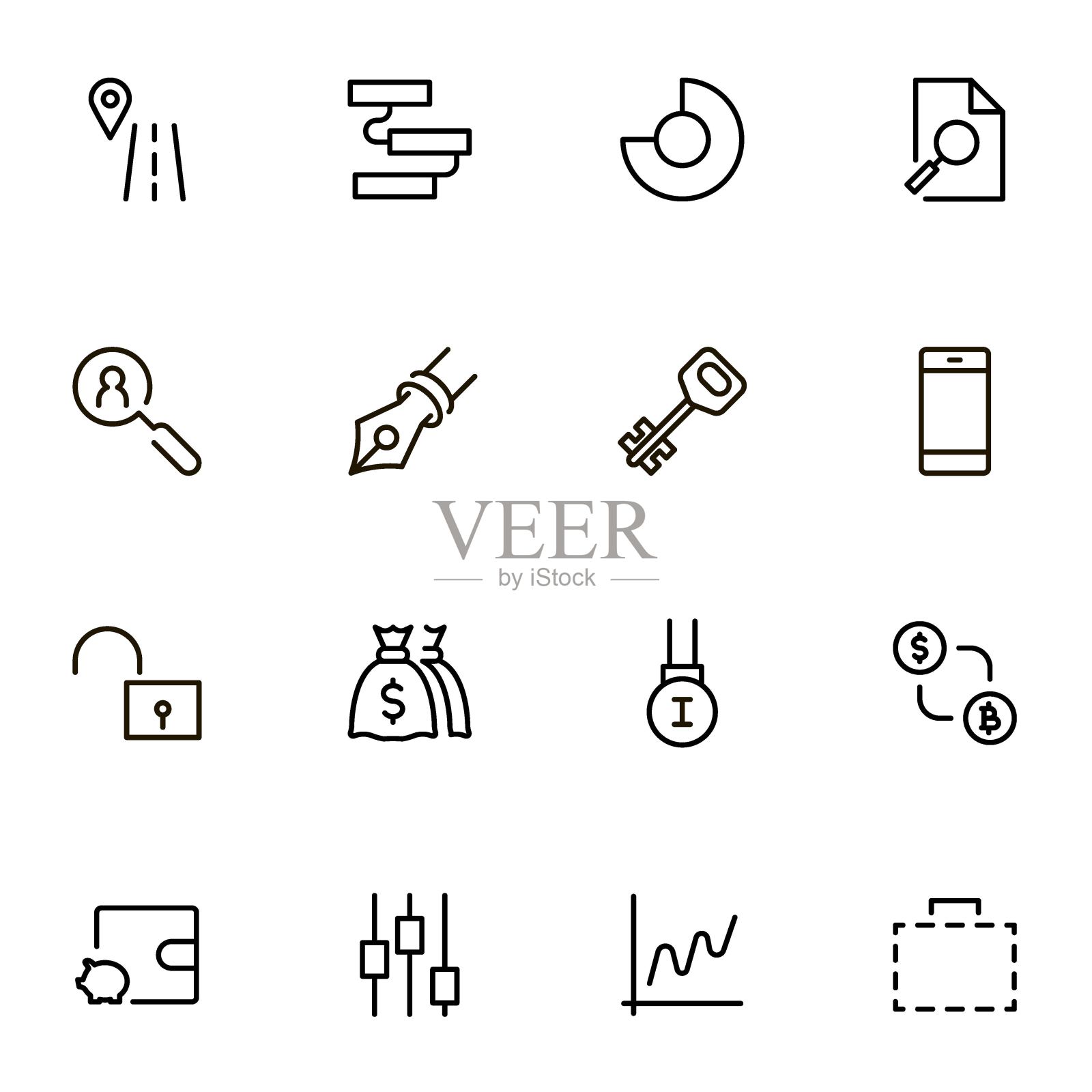 银行线图标设置。图标素材