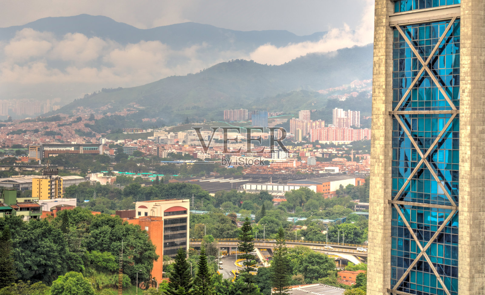 麦德林，哥伦比亚，HDR图像照片摄影图片