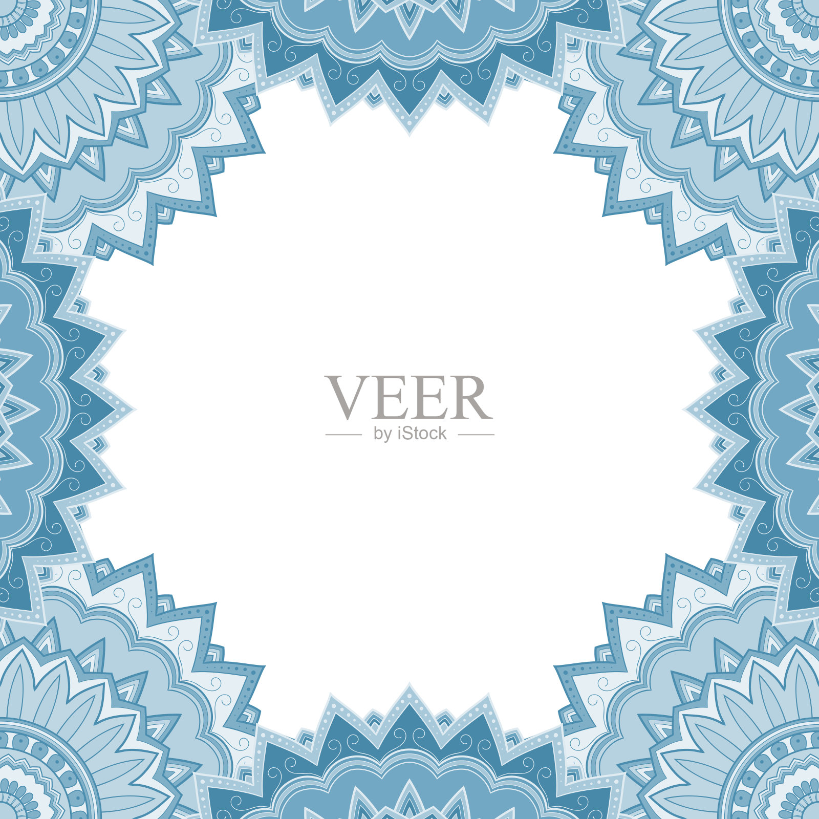 民族装饰框插画图片素材