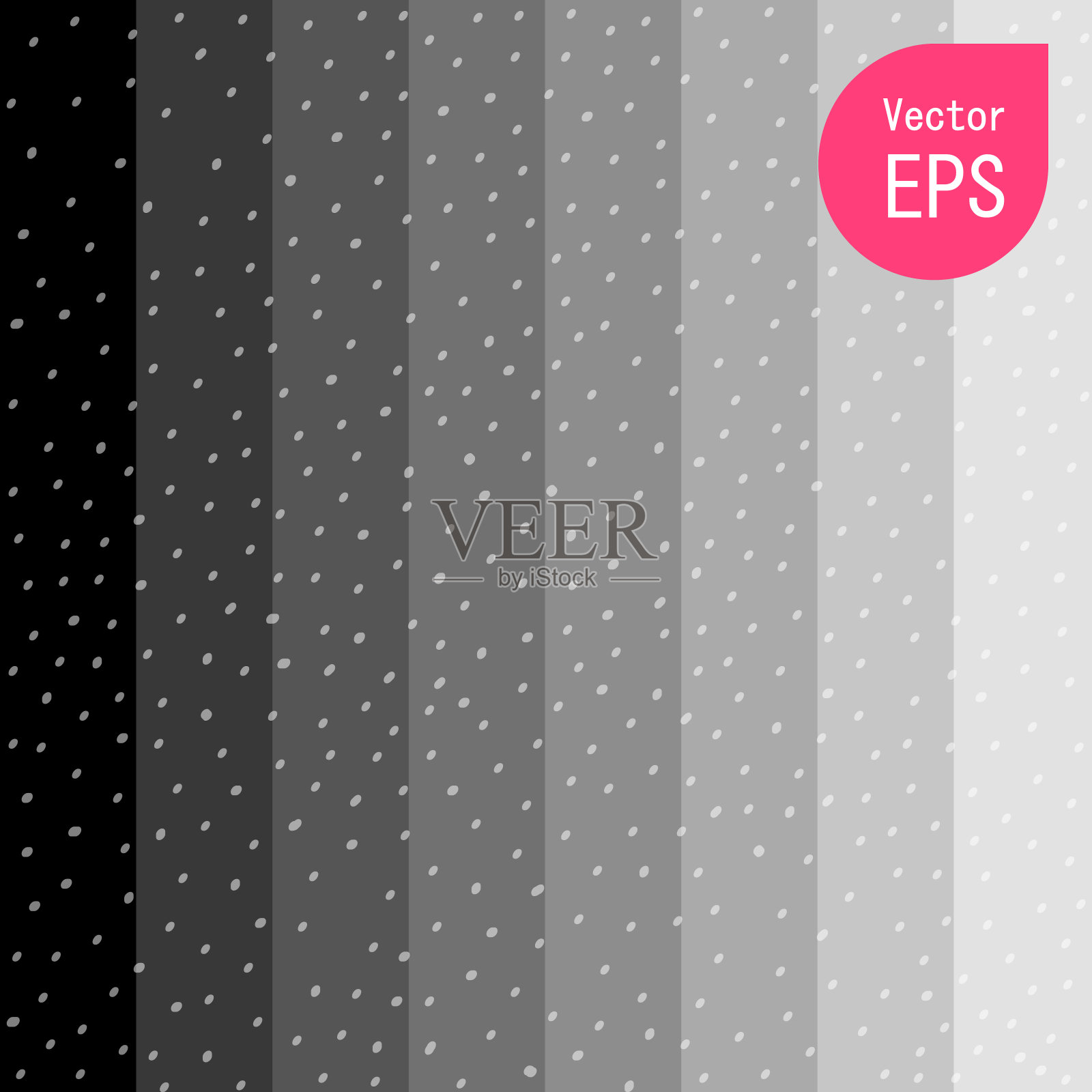 带有小灰点的矢量纹理。灰色波尔卡点模式背景矢量插图伟大的任何使用。插画图片素材