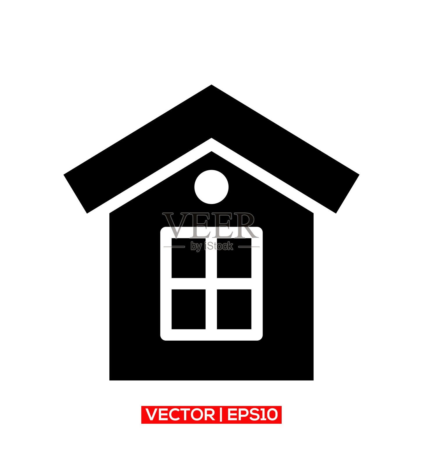 主页图标矢量标志或插图。图标素材