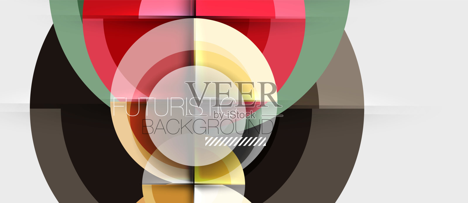 几何设计抽象背景-圆设计模板素材