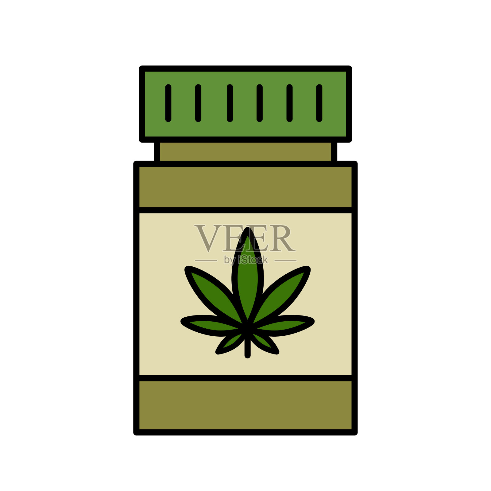 大麻治疗医疗保健插画图片素材