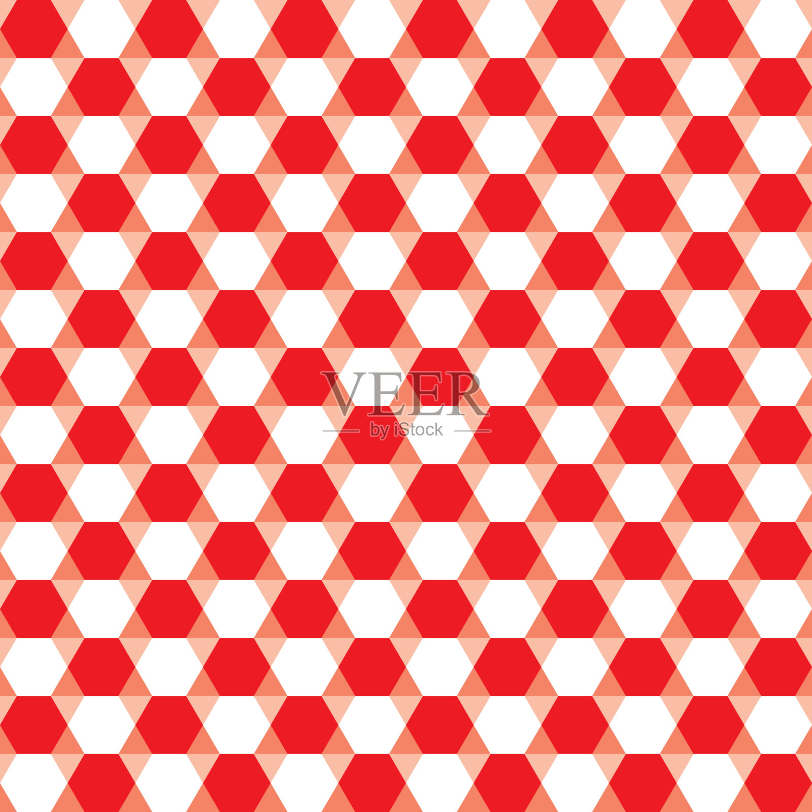 无缝几何六角形花纹背景墙纸。插画图片素材