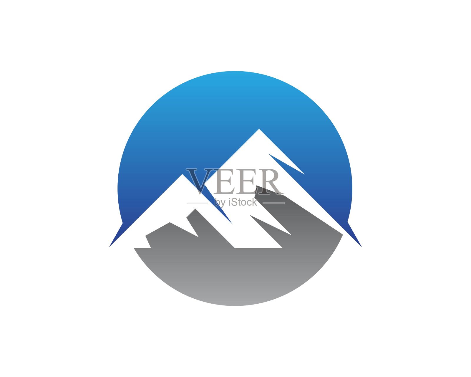 自然山地矢量图插画图片素材