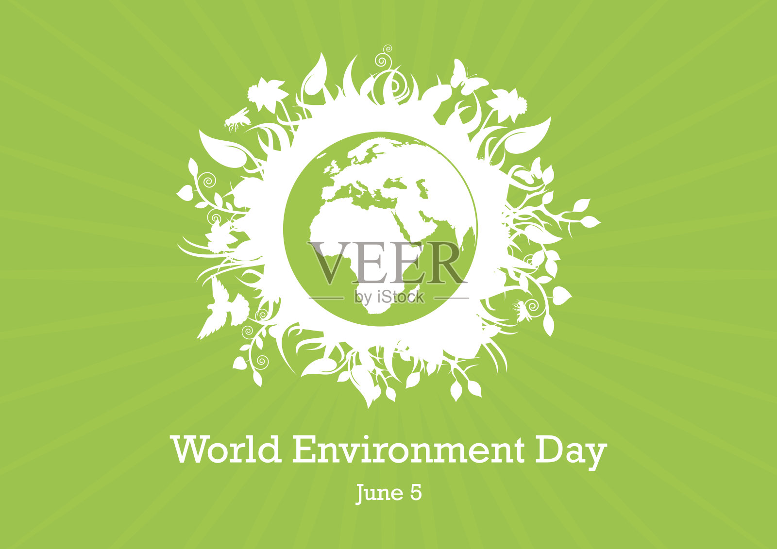 世界环境日生态地球矢量插画图片素材