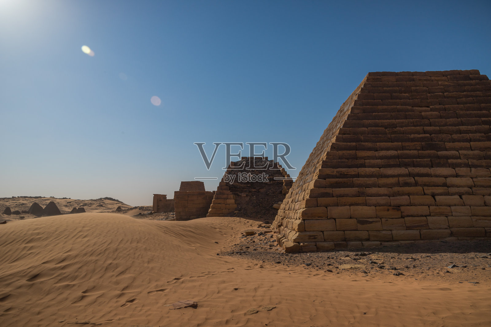 梅洛金字塔-古老的城市，苏丹照片摄影图片