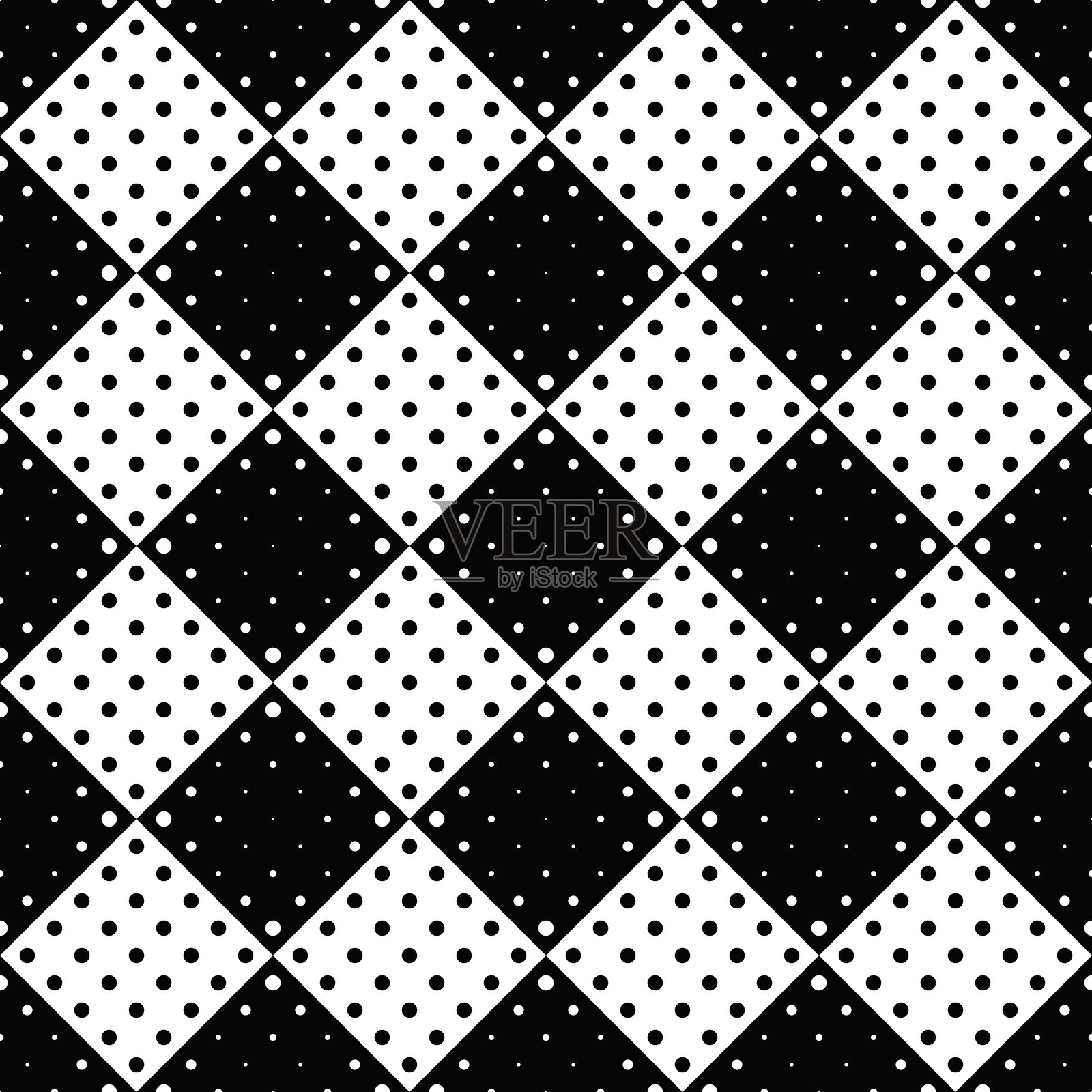 无缝几何单色圆图案背景设计插画图片素材