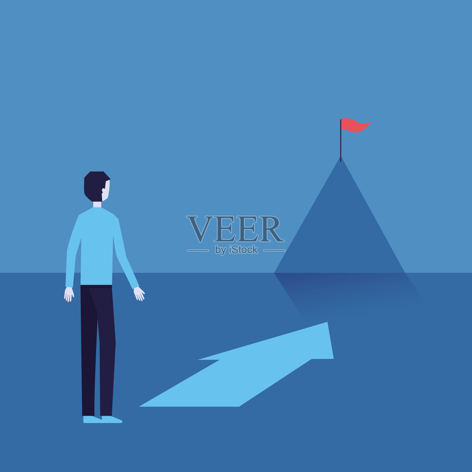 成功商人的钱插画图片素材