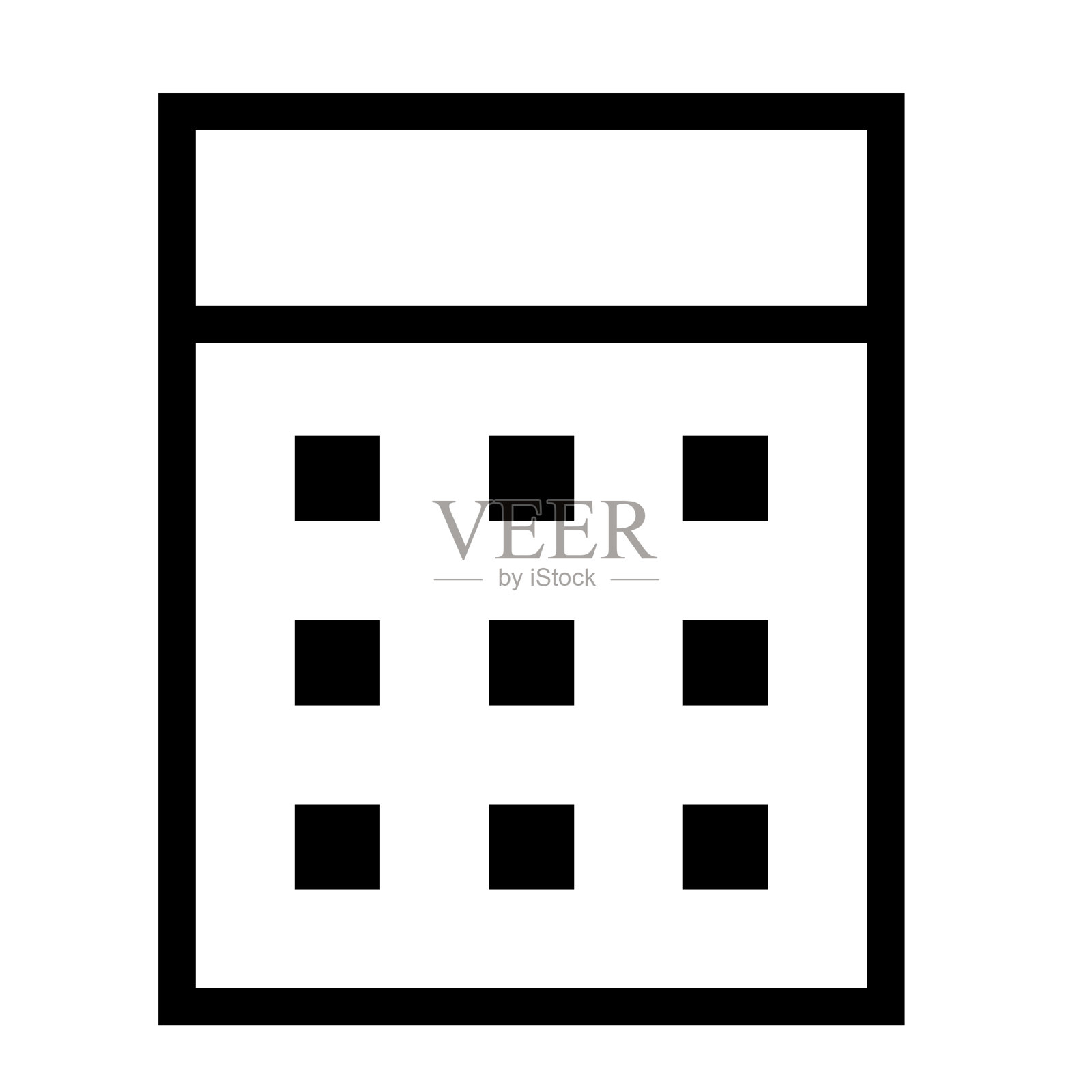 细线锐矢量图标/计算器，记帐图标素材