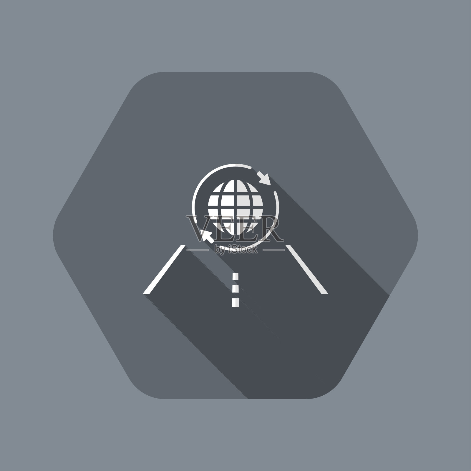 全球探索之路插画图片素材