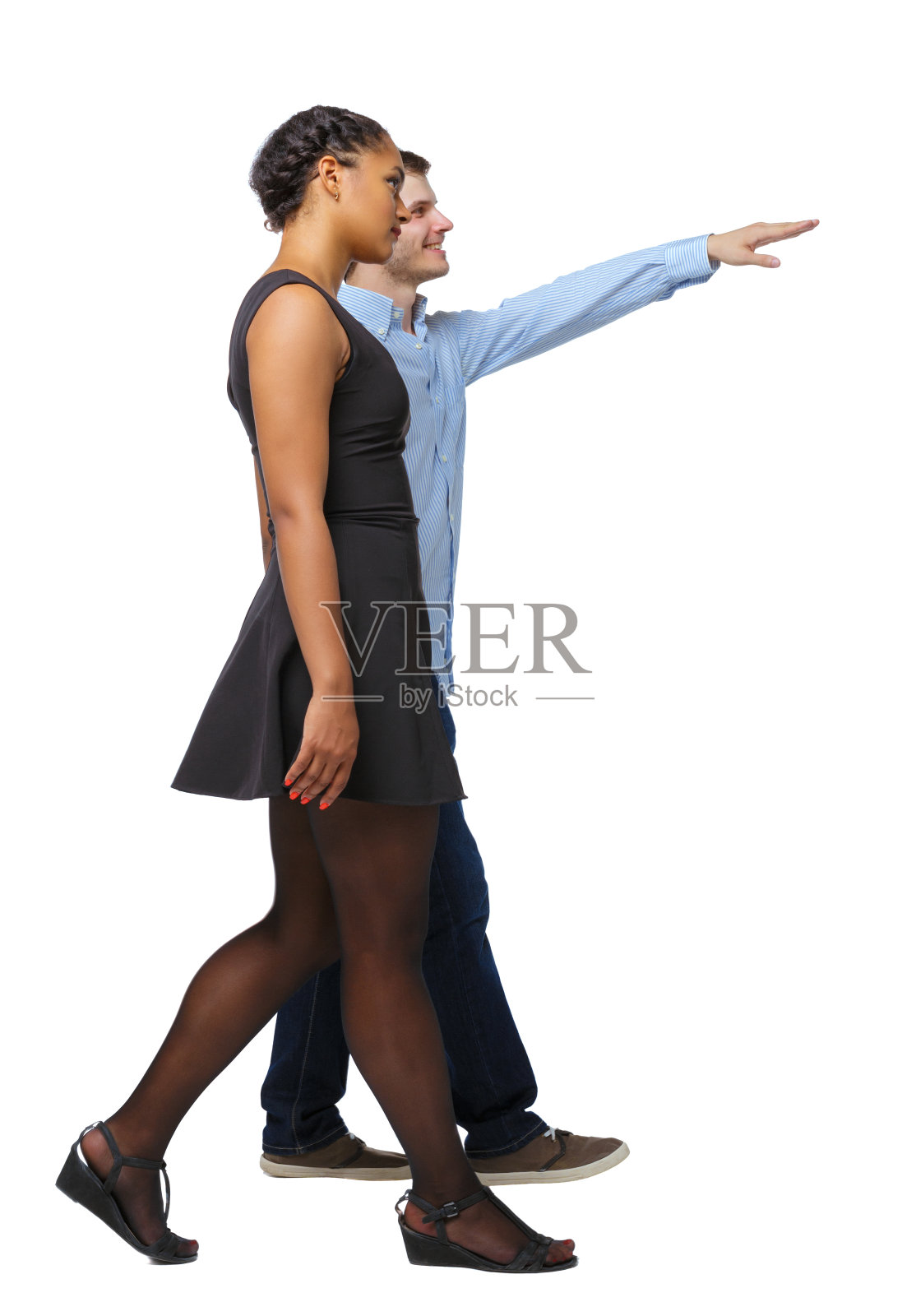 对异族通婚的夫妻的看法。照片摄影图片