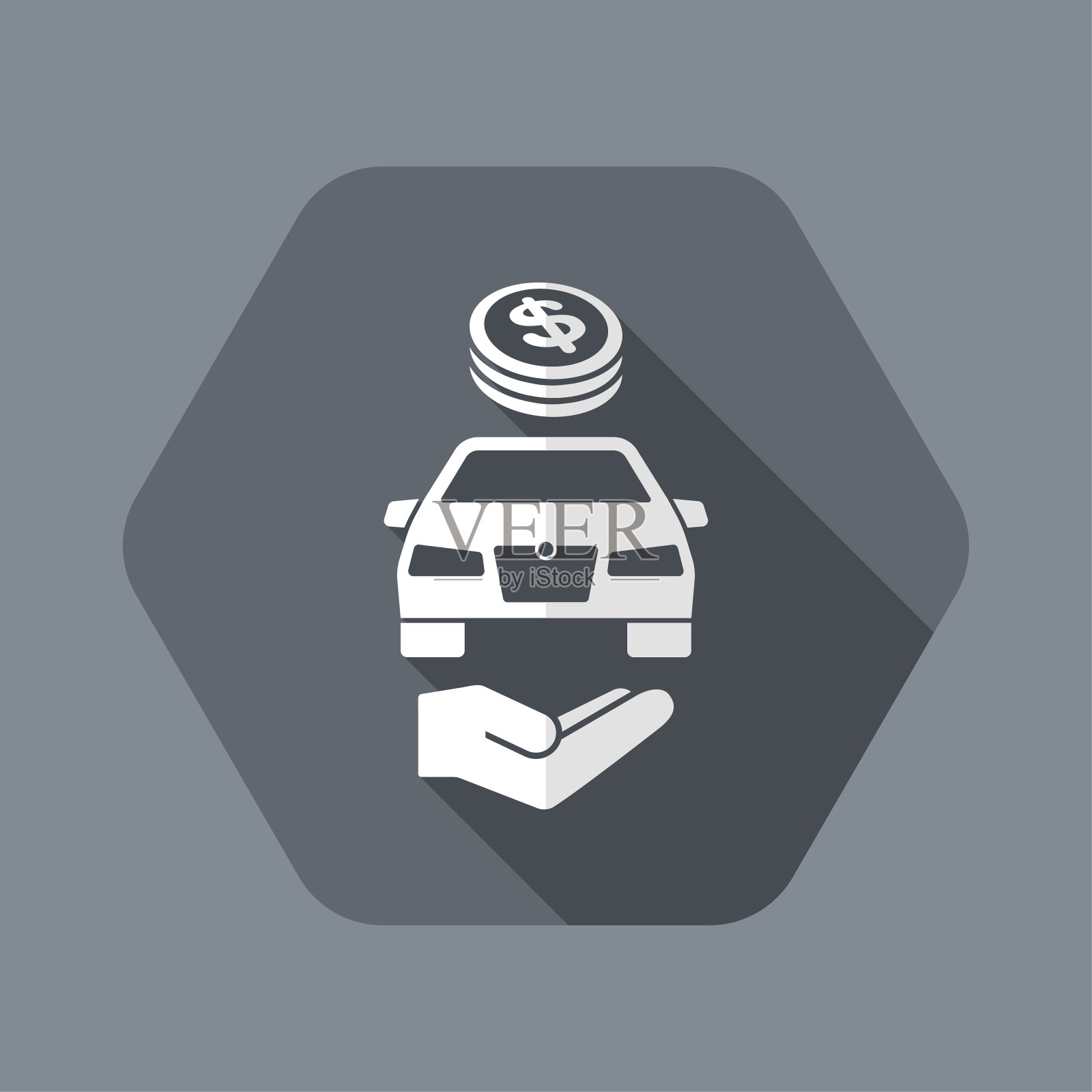 汽车服务成本以美元计算插画图片素材