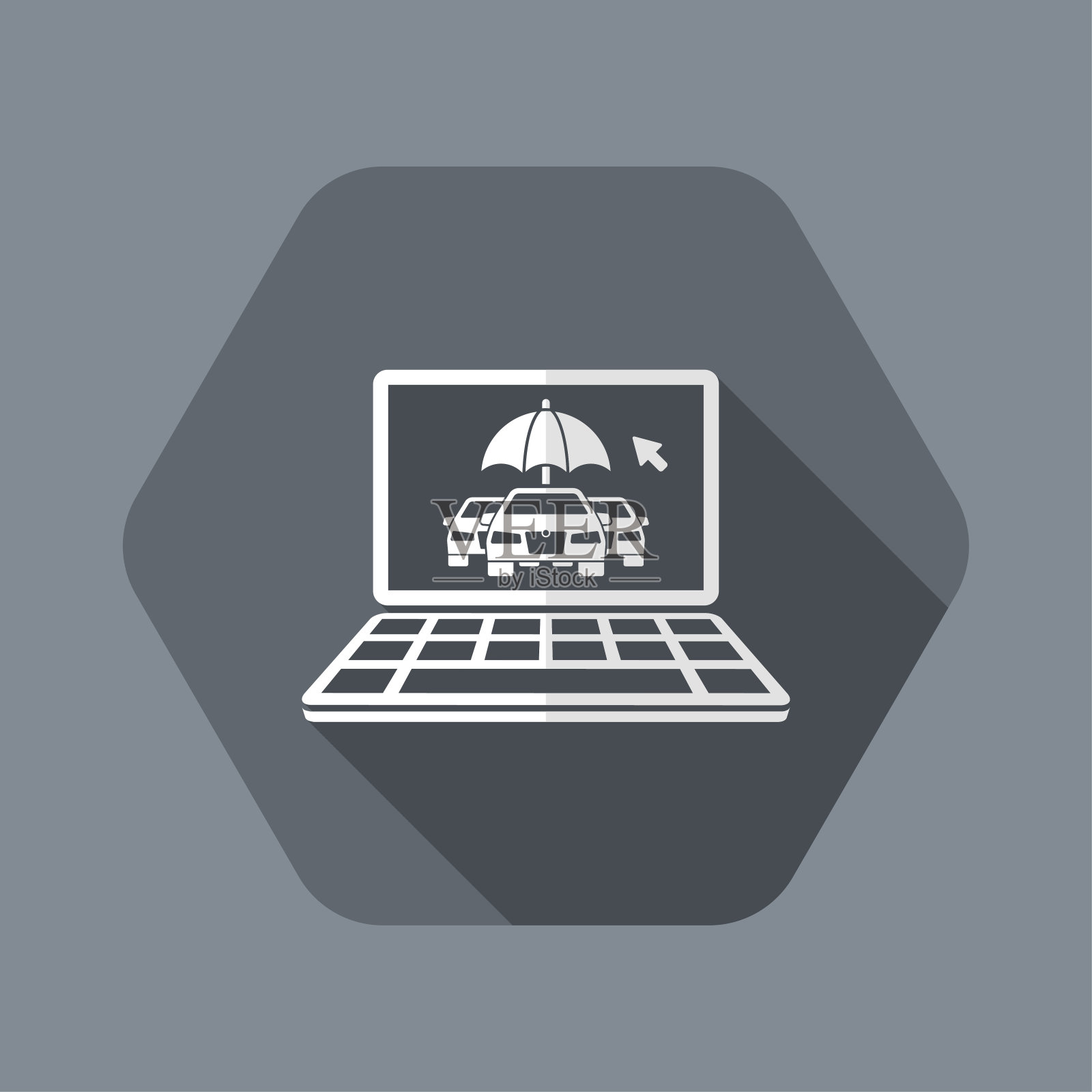 网上全额车险插画图片素材