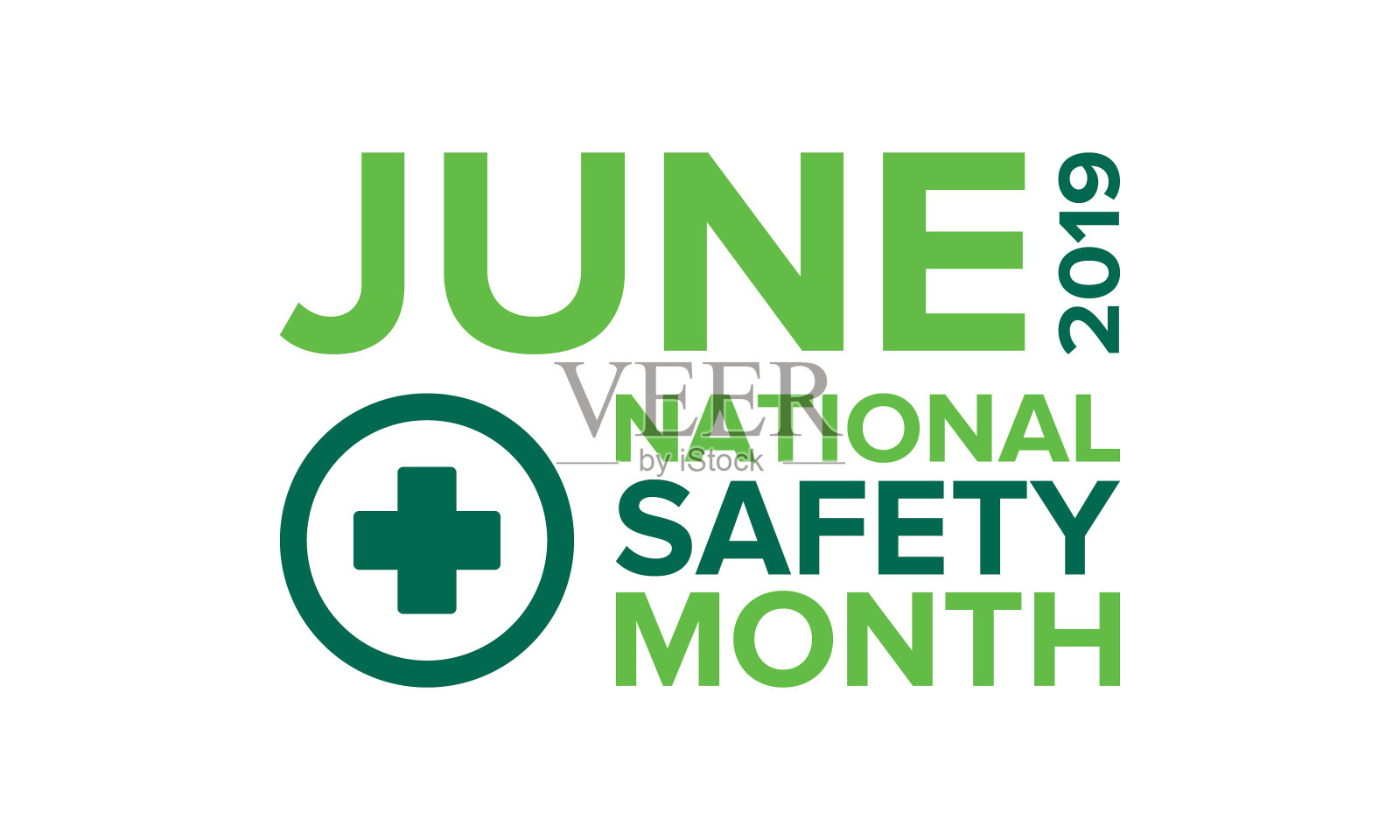 六月是国家安全月。美国每年庆祝一个月。警告在工作中，在家里，在路上的意外伤害。安全的概念。海报，卡片，横幅和背景插画图片素材