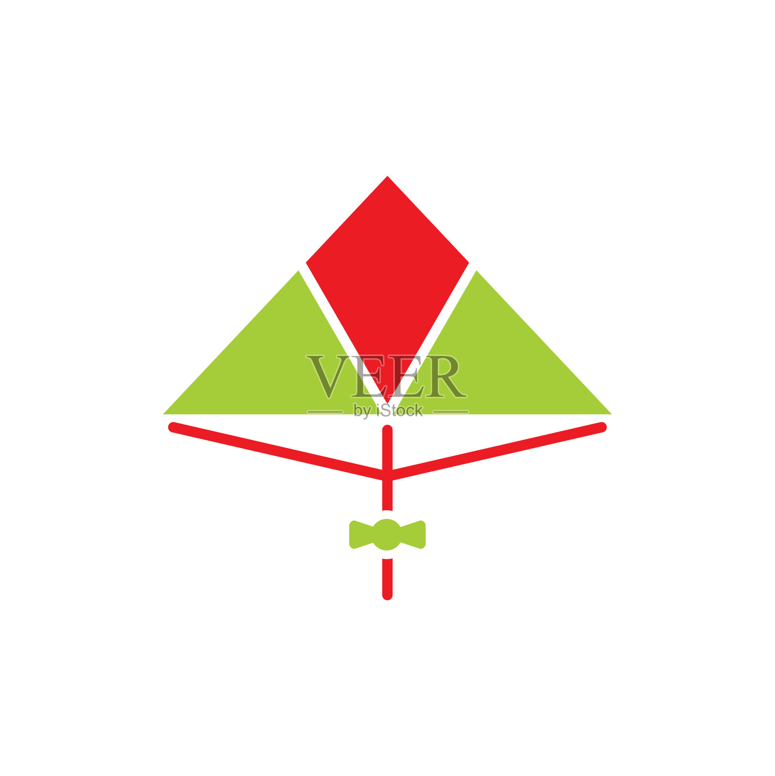 风筝图标在图形和网页设计的背景。简单的矢量信号。网站按钮或手机应用的互联网概念符号。插画图片素材