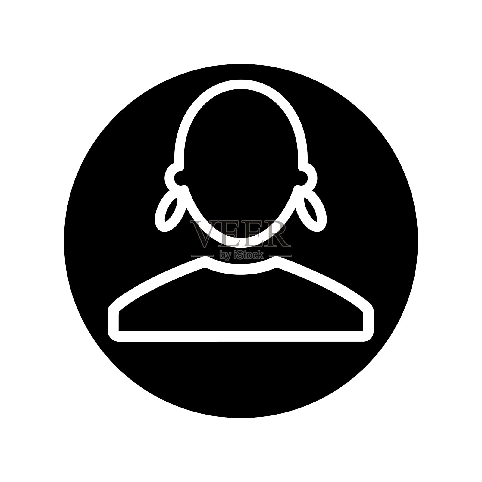 女性用户配置文件设计元素图片