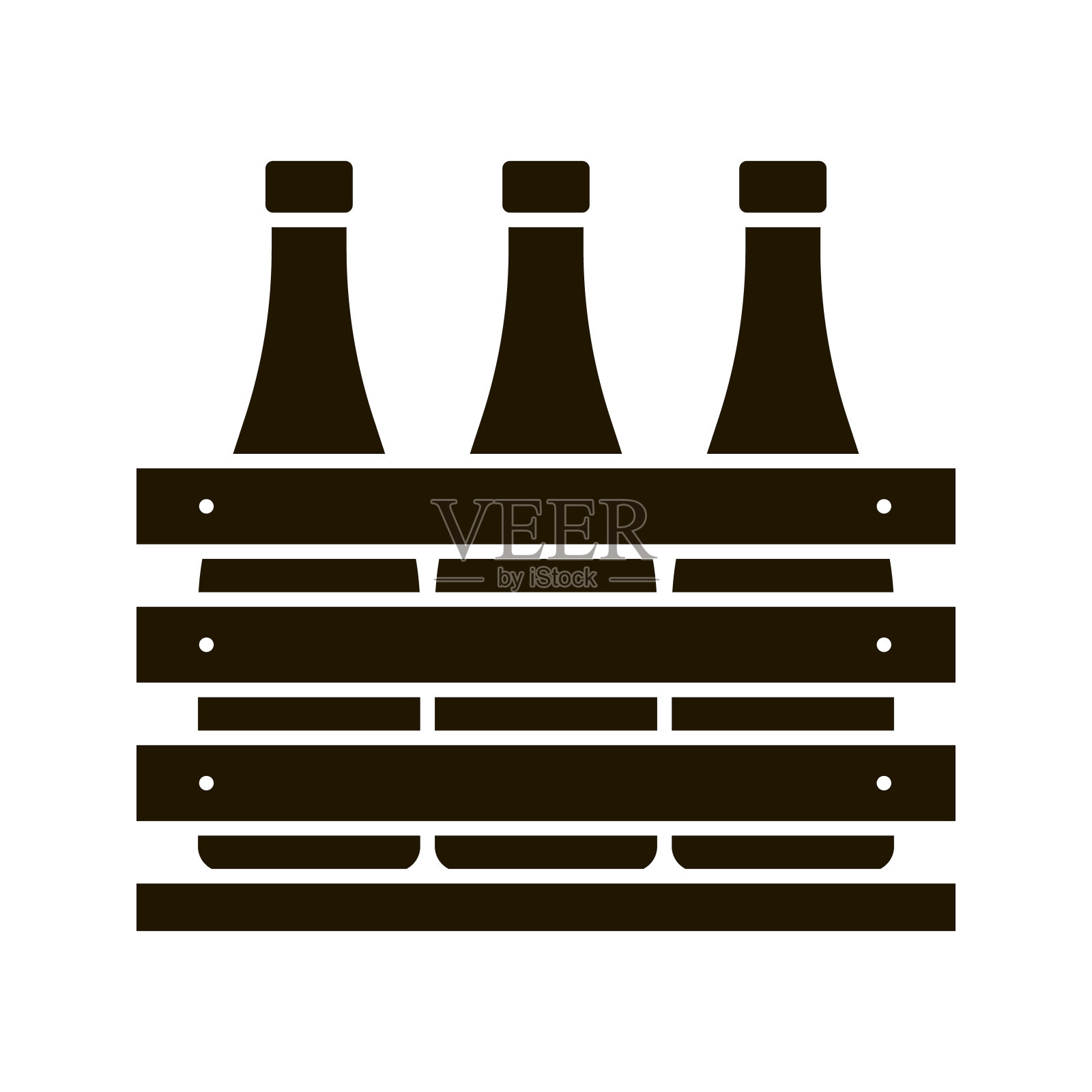 啤酒盒图标插画图片素材