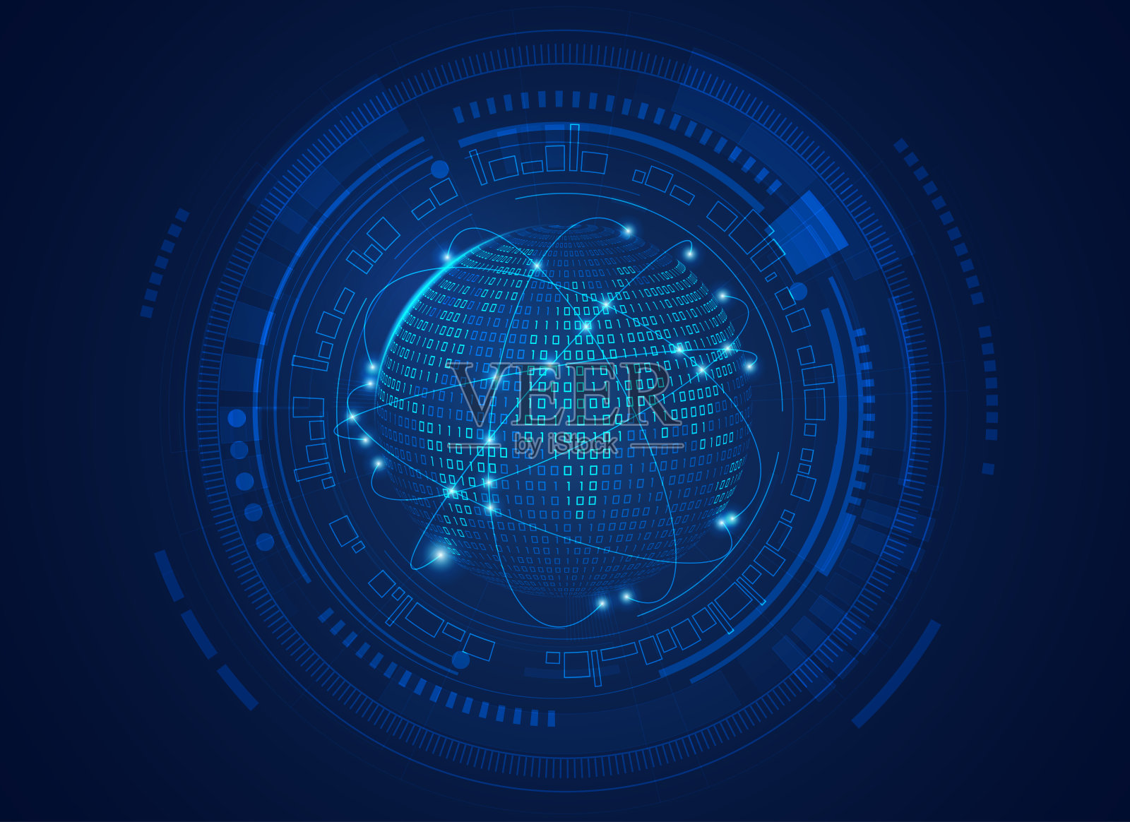 二元世界插画图片素材