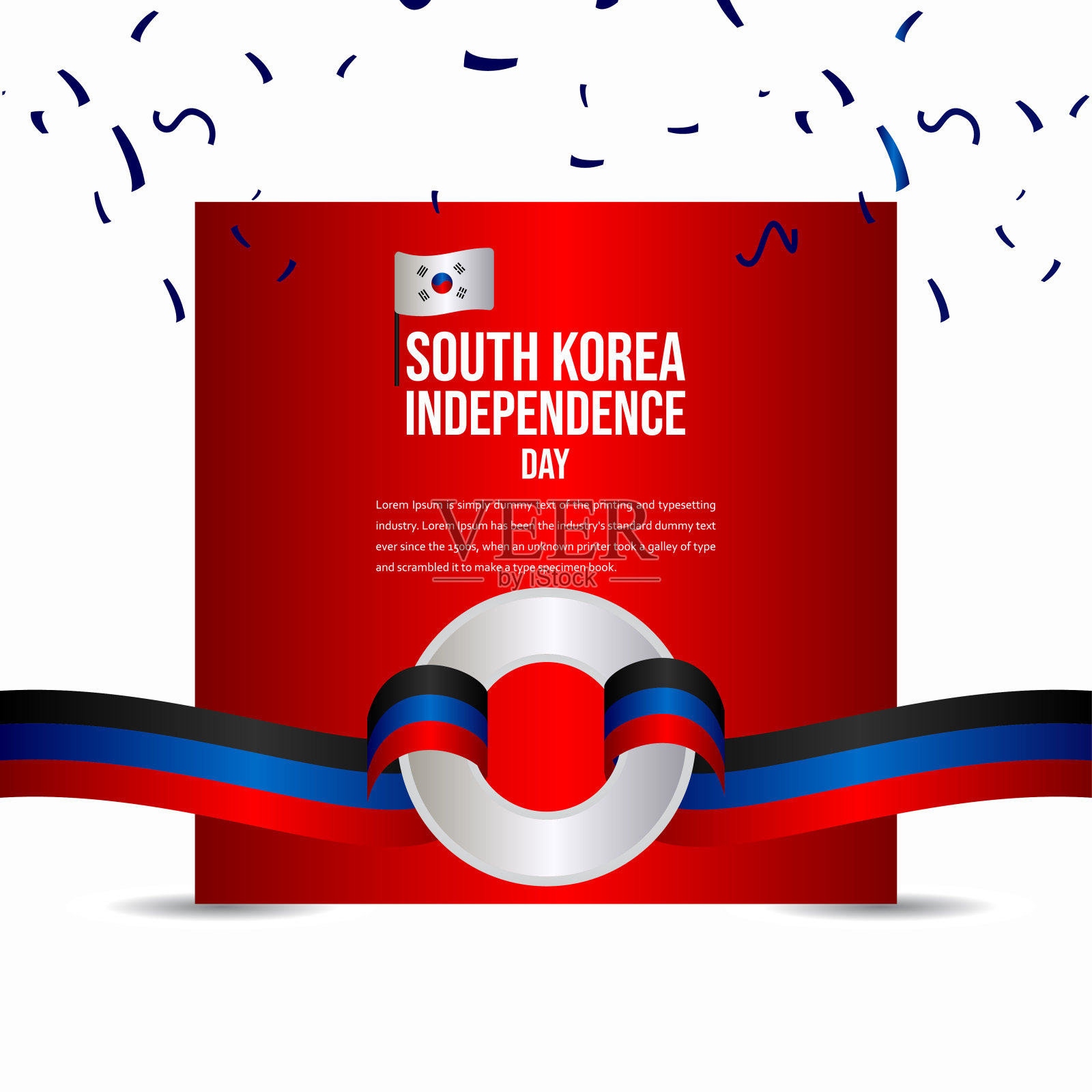 韩国独立日庆祝矢量模板设计插图设计模板素材