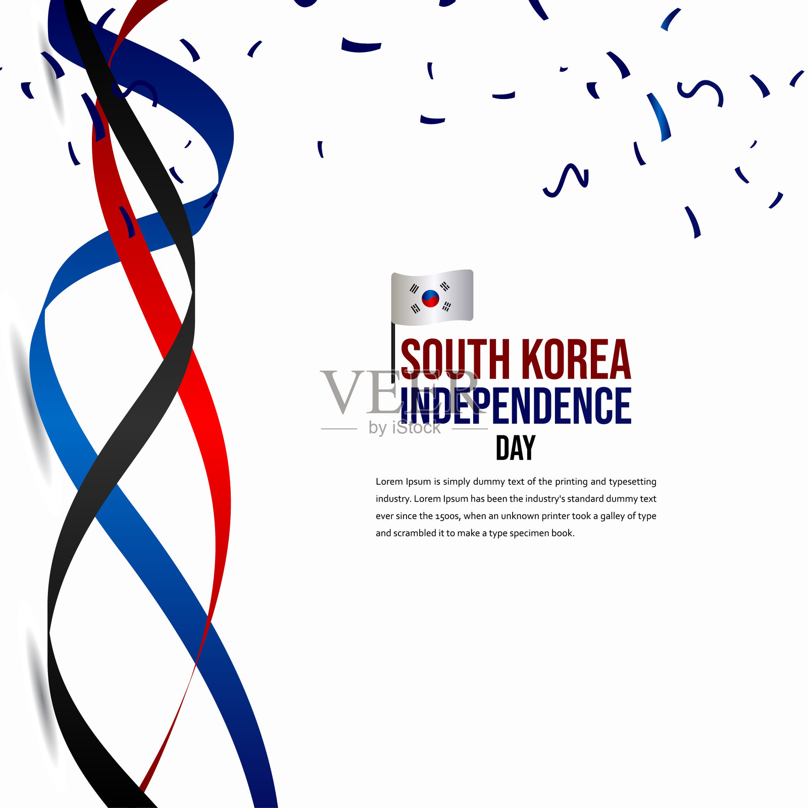 韩国独立日庆祝矢量模板设计插图插画图片素材