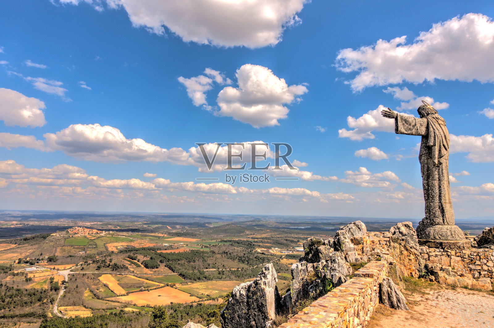 罗德里戈城堡，葡萄牙照片摄影图片