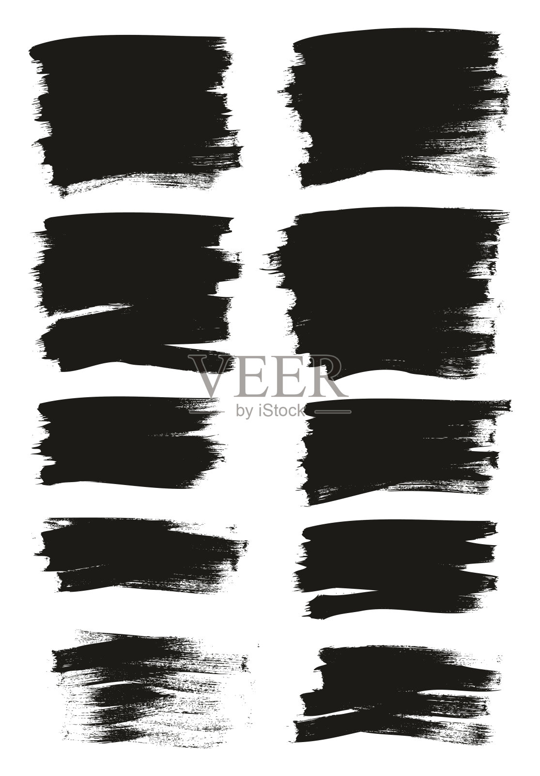 书法颜料薄笔刷背景短高细节抽象矢量背景混合设置95插画图片素材