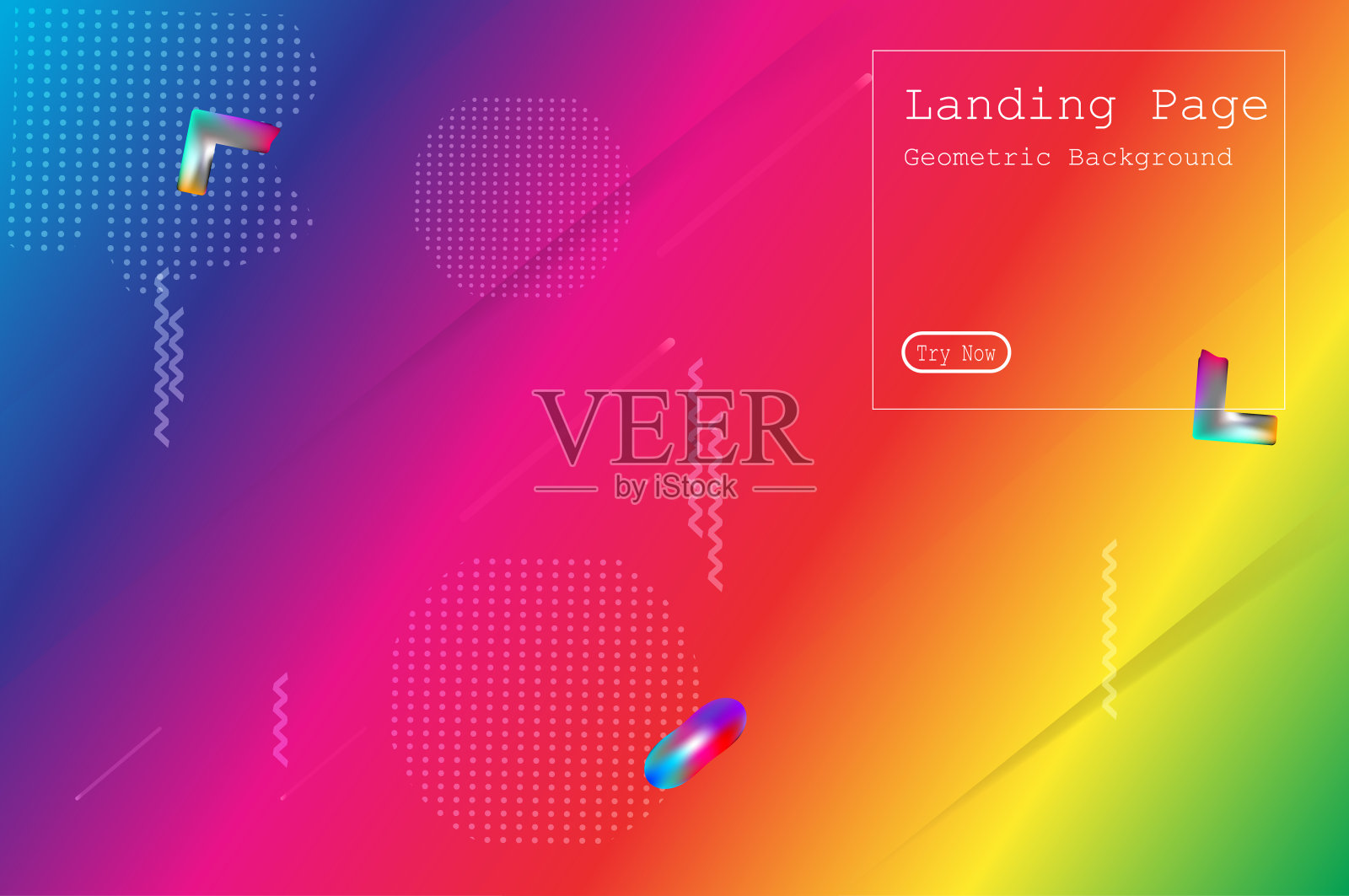 最小几何背景。动态流体形状组成与现代抽象设计的登陆页面模板，壁纸，背景元素模板插画图片素材