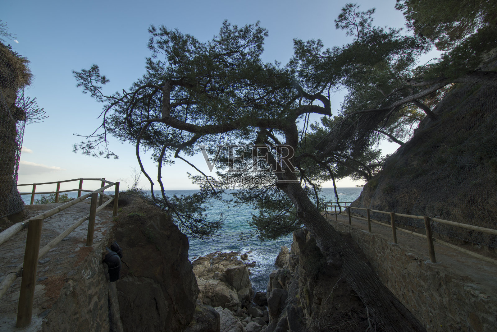 科斯塔布拉瓦，圣弗兰切斯卡照片摄影图片