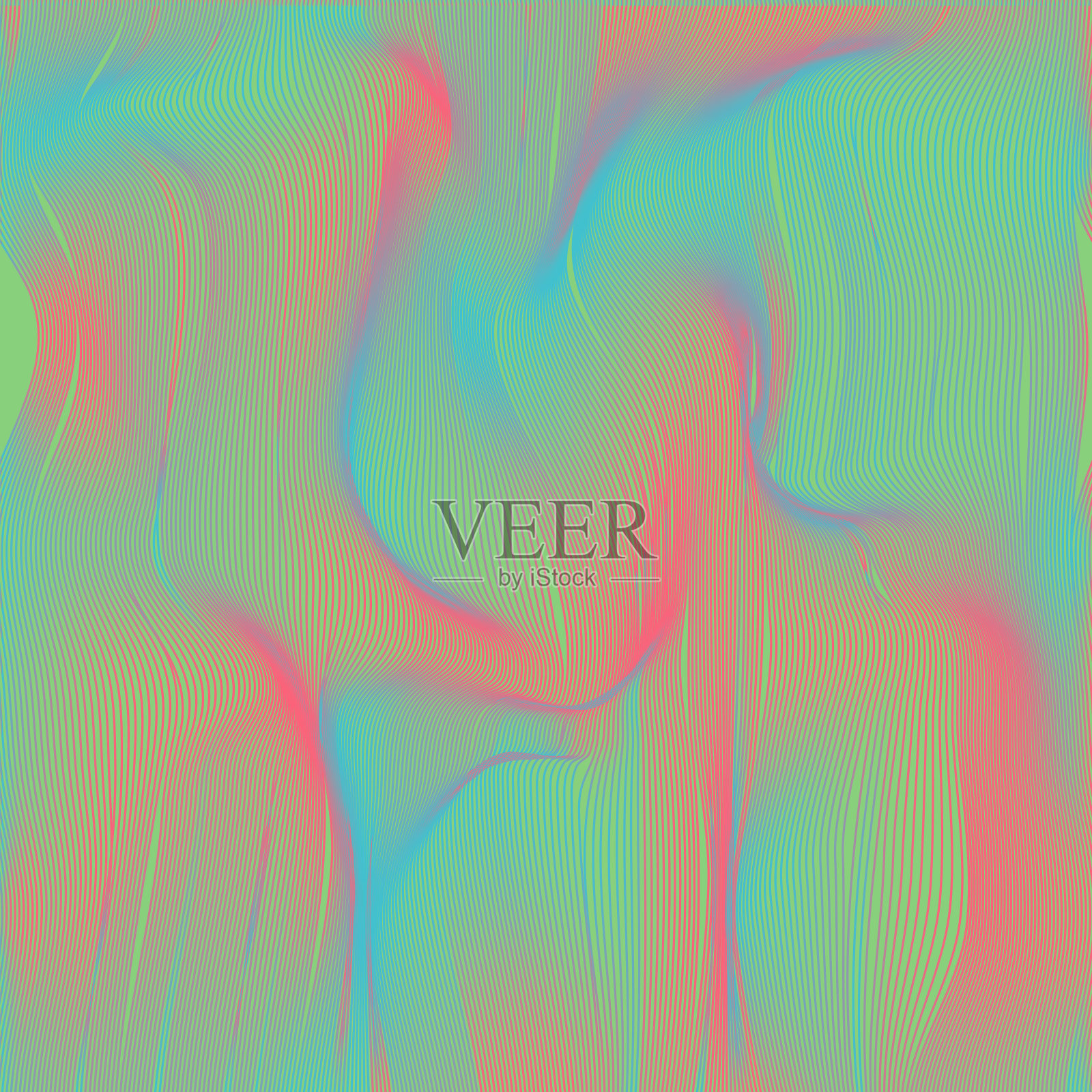 图案丰富多彩,全息图插画图片素材