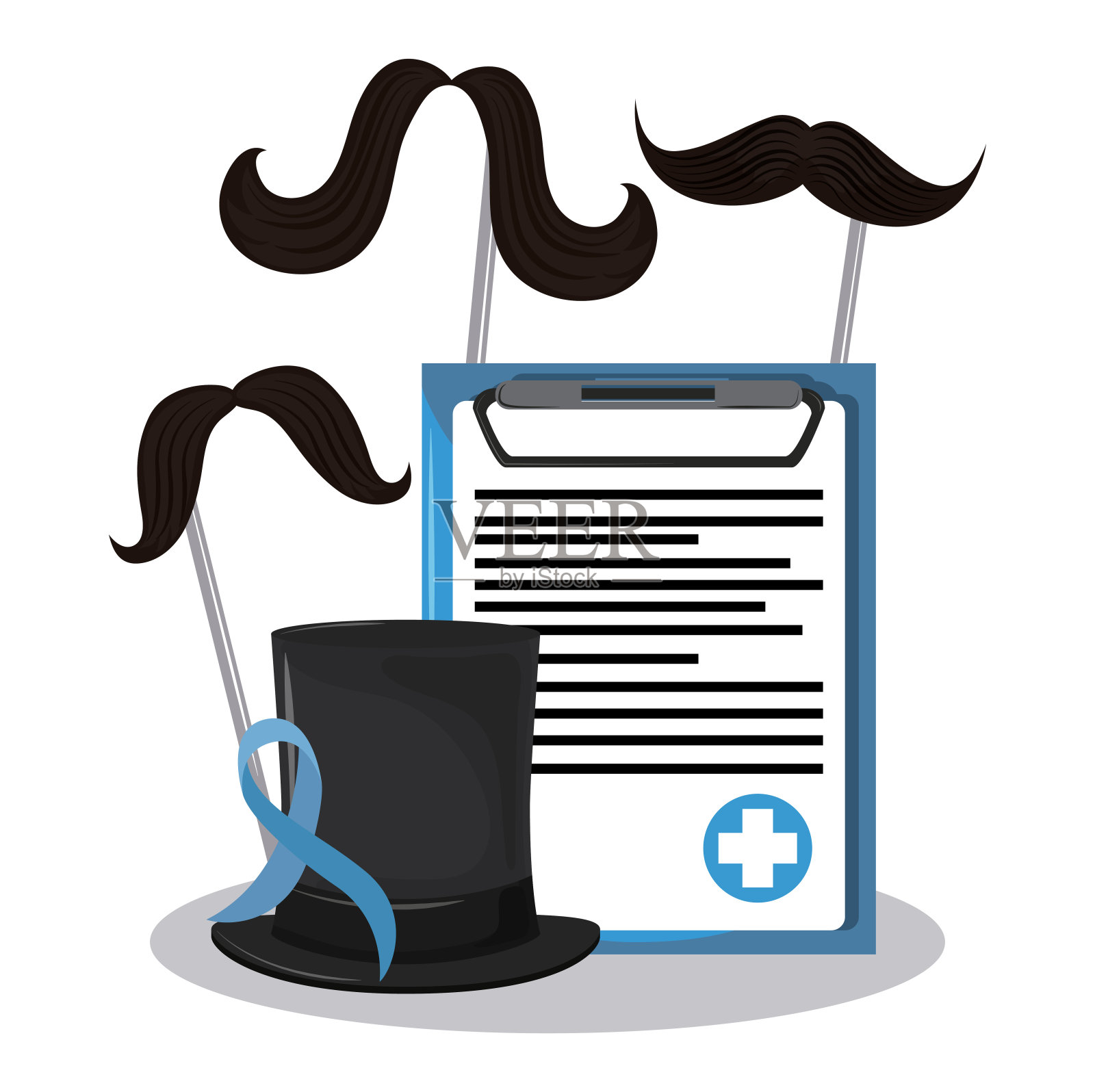 前列腺癌运动插画图片素材