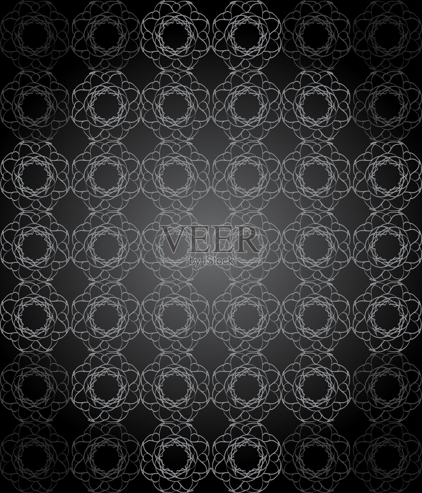 无缝壁纸与深色色调。插画图片素材