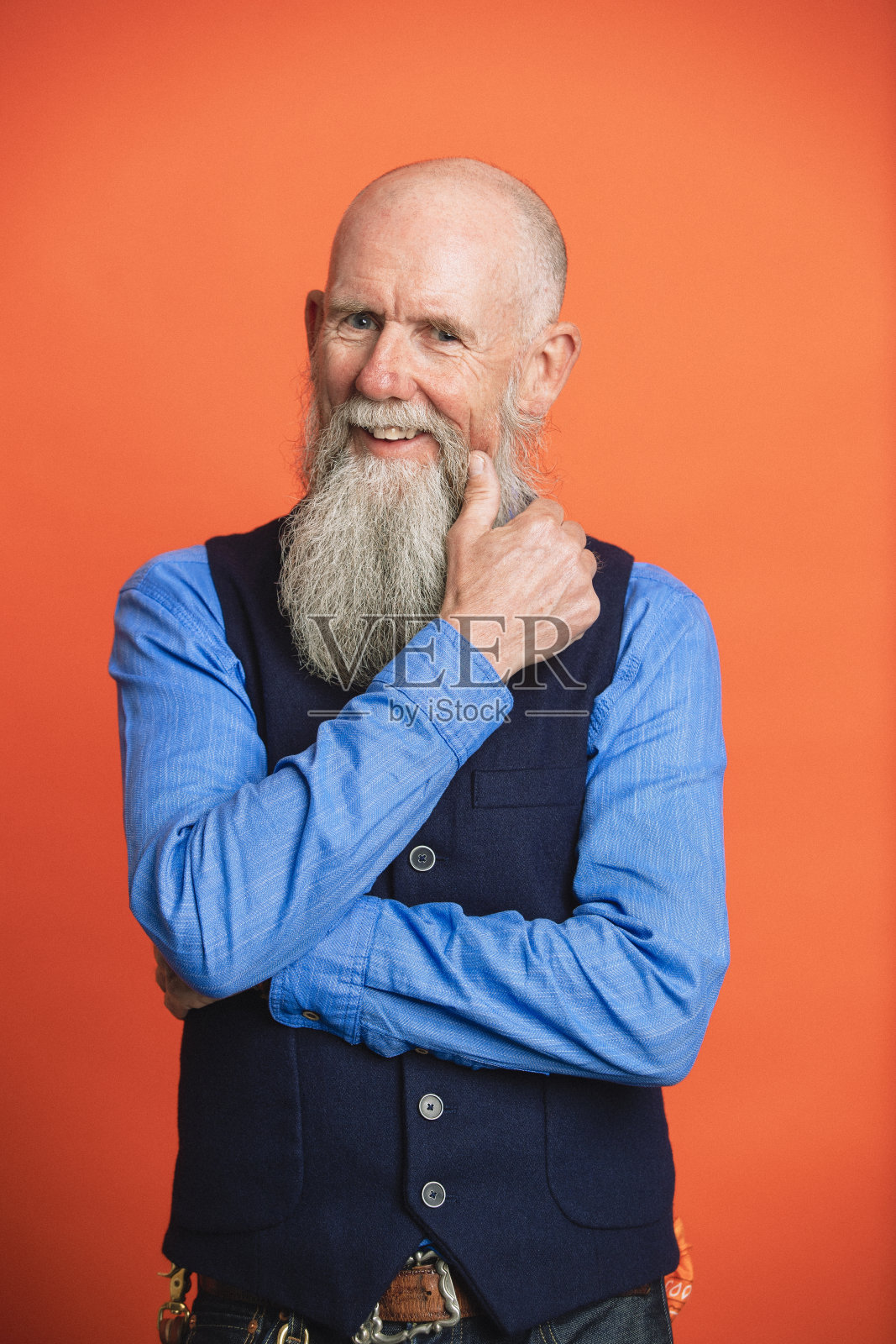 一位长者的肖像照片摄影图片