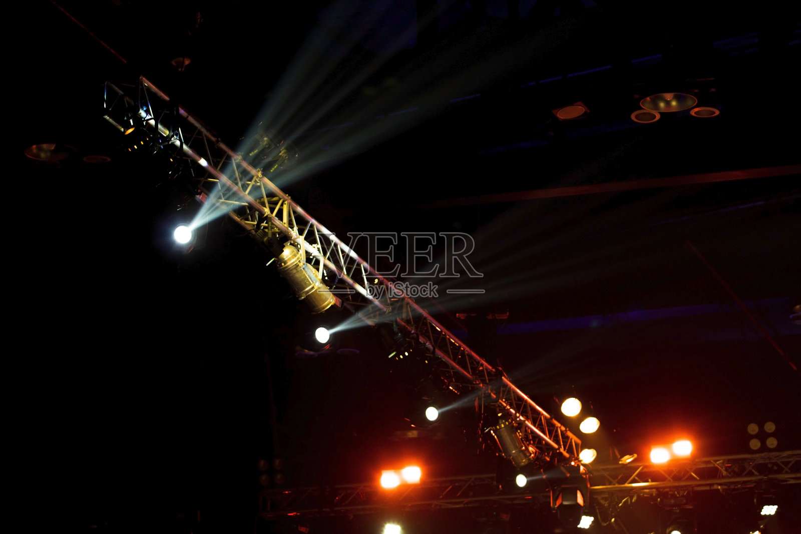 表现移动照明施工光par照片摄影图片