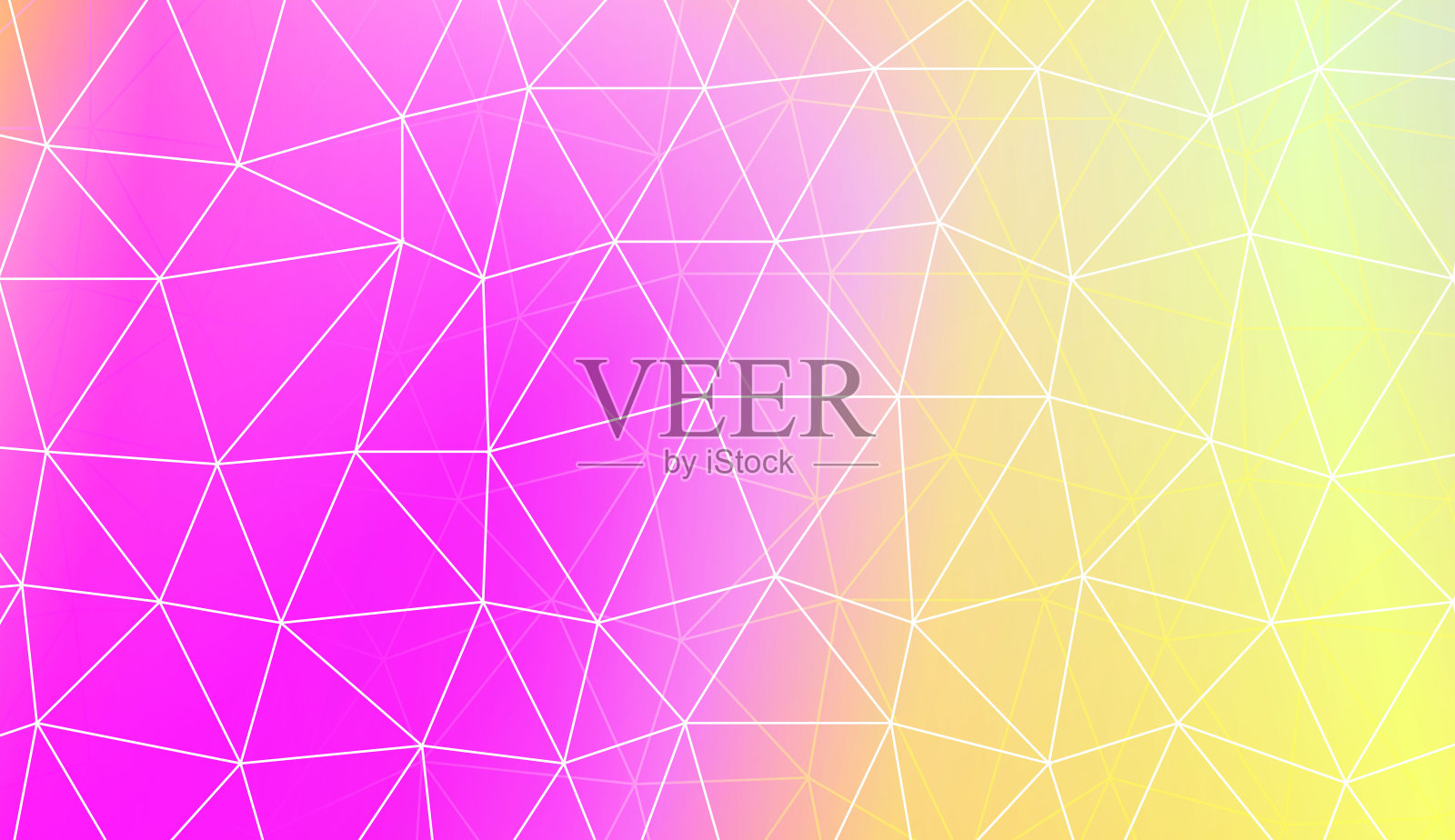 装饰图案与多边形图案与三角形风格。用于纹理或壁纸。矢量插图。创意渐变色彩。插画图片素材