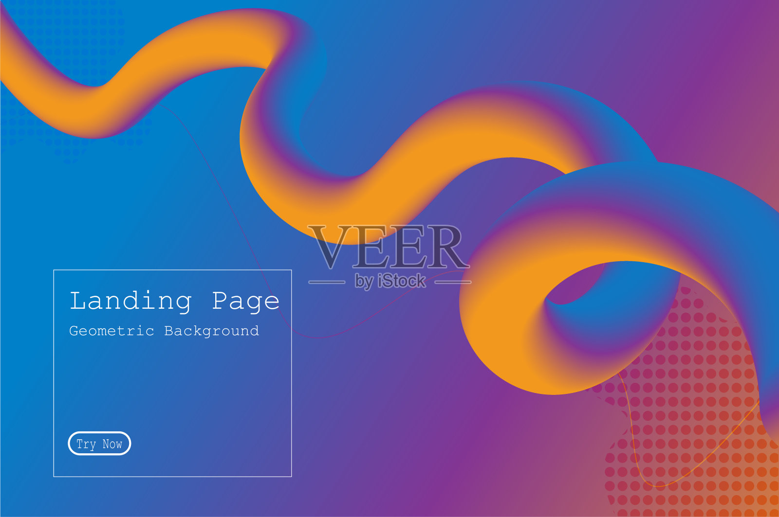 创意设计3d流造型。液体波背景登陆页，封面，海报，壁纸。插画图片素材