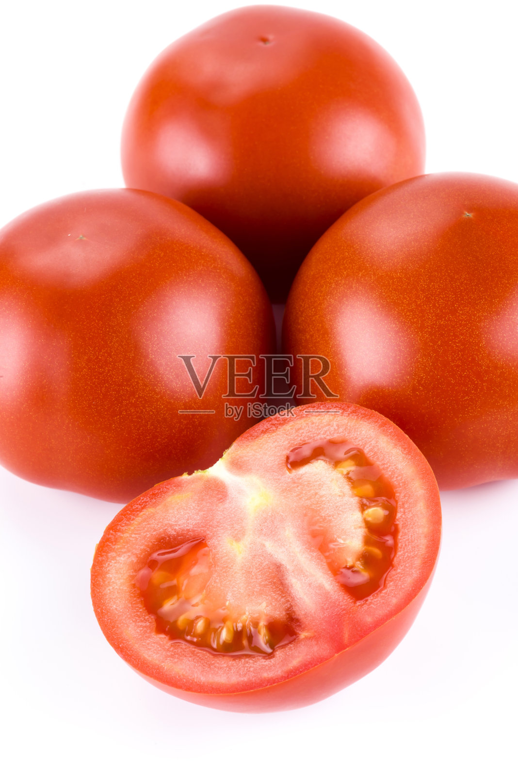 红色发亮的番茄照片摄影图片