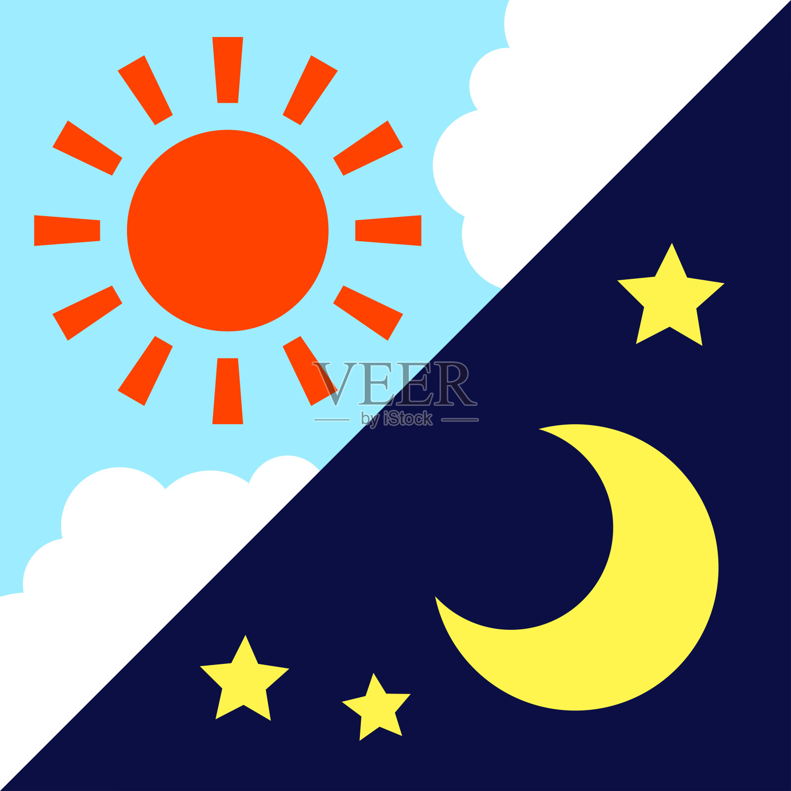 有一天,插画图片素材